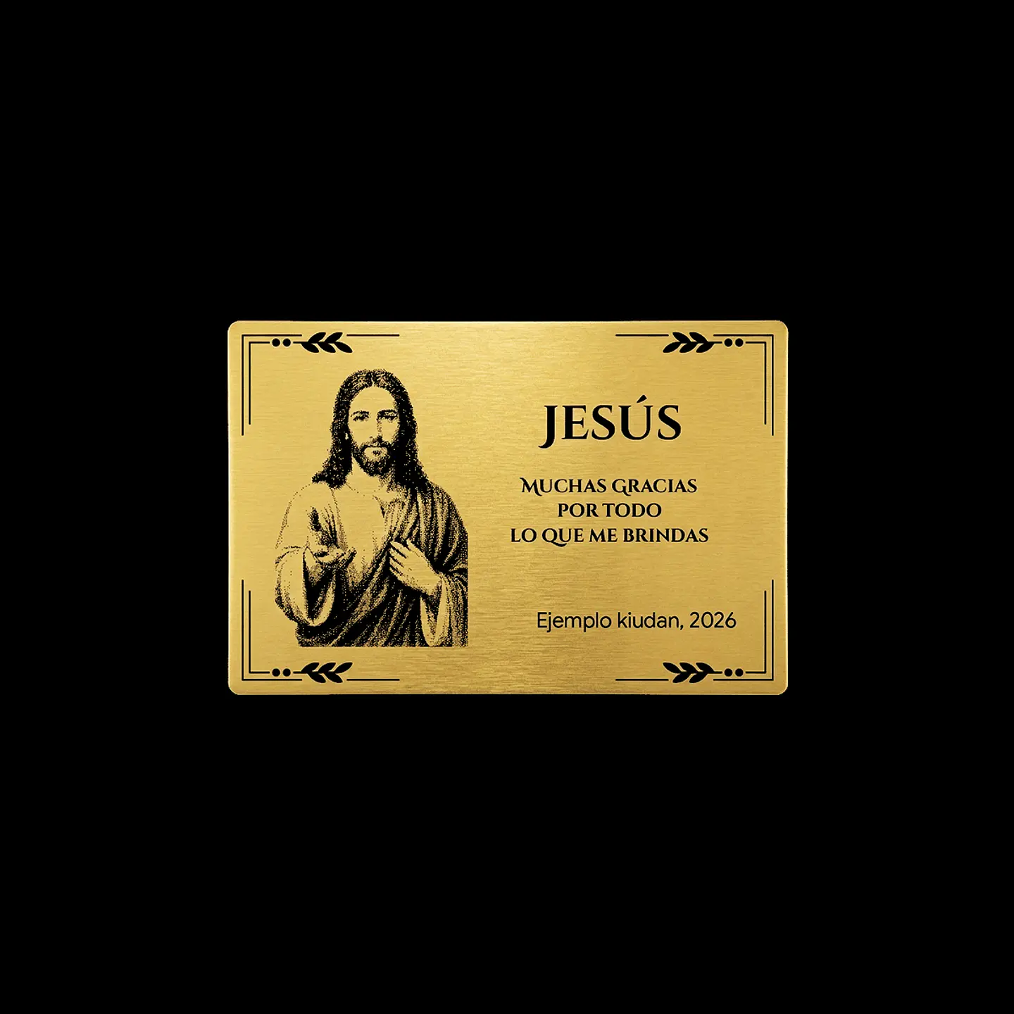 Placa Religiosa de Agradecimiento | Jesús 2