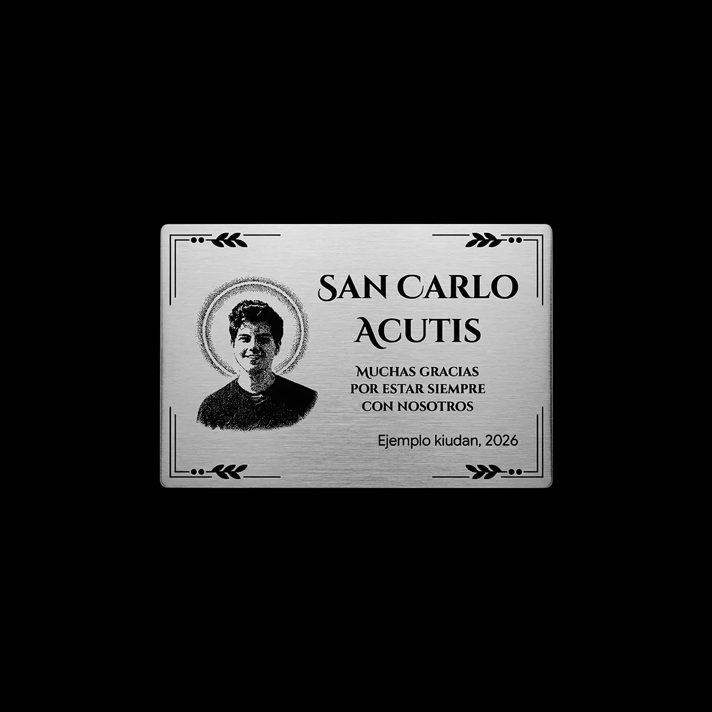 Placa Religiosa de Agradecimiento | San Carlo Acutis 2