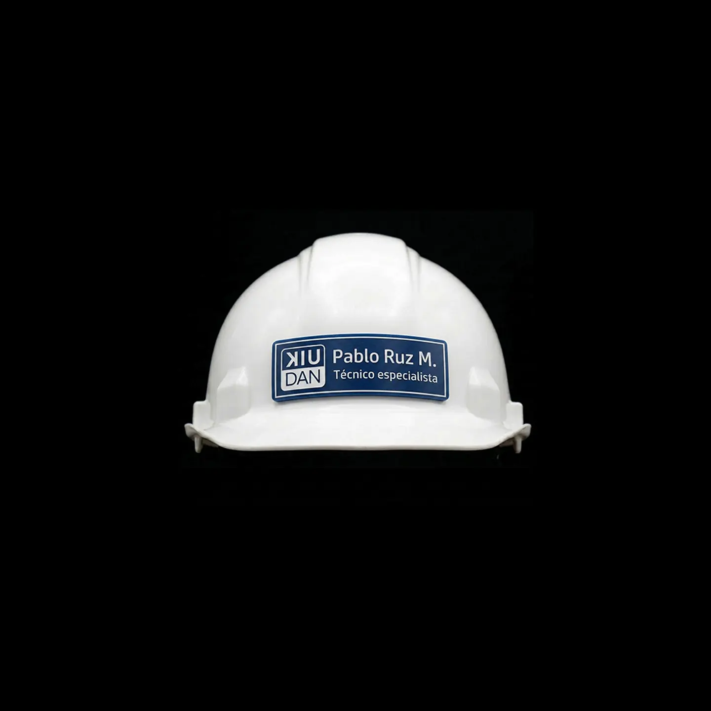Placa de identificación para casco personalizado 5