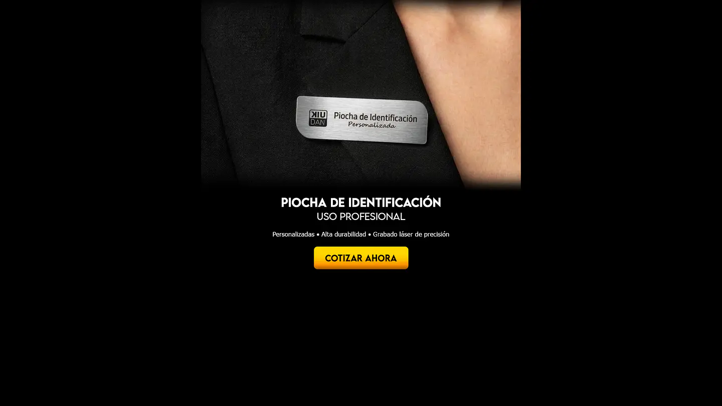Placas Grabadas para Casco y Ropa | Kiudan Chile