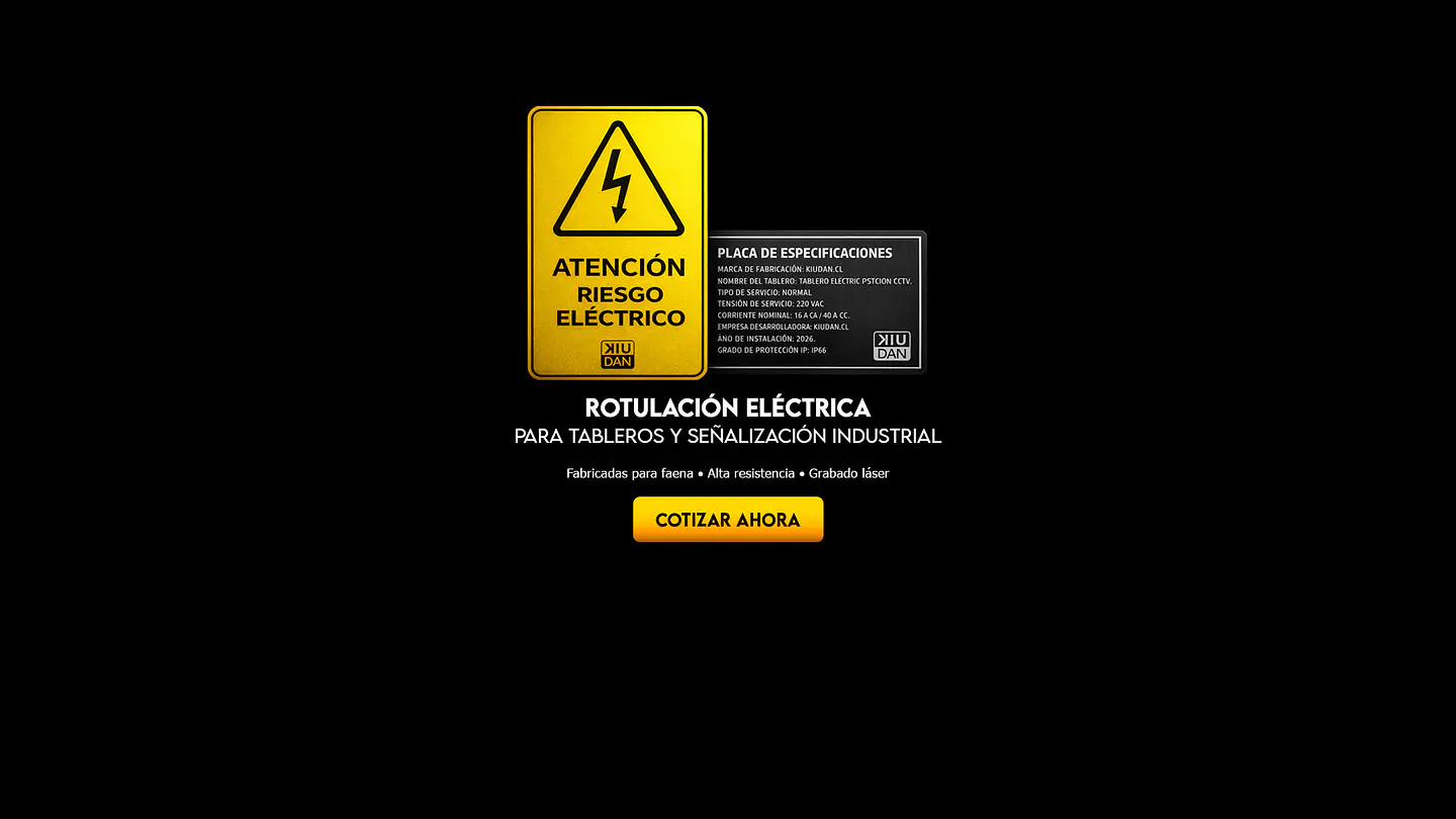 Placas Grabadas para Casco y Ropa | Kiudan Chile