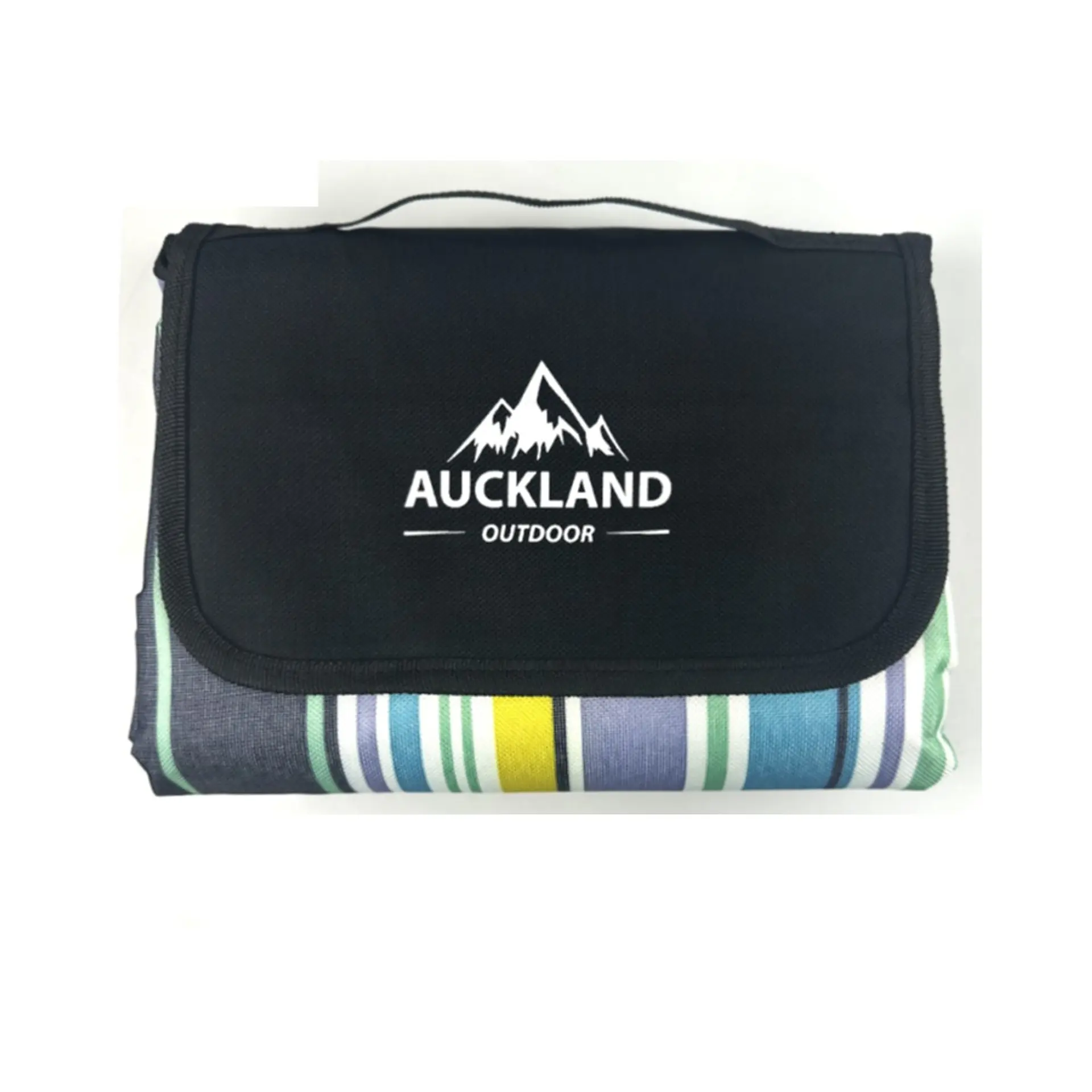 Manta De Picnic Impermeable 150 X 180 Rayas Azules 1