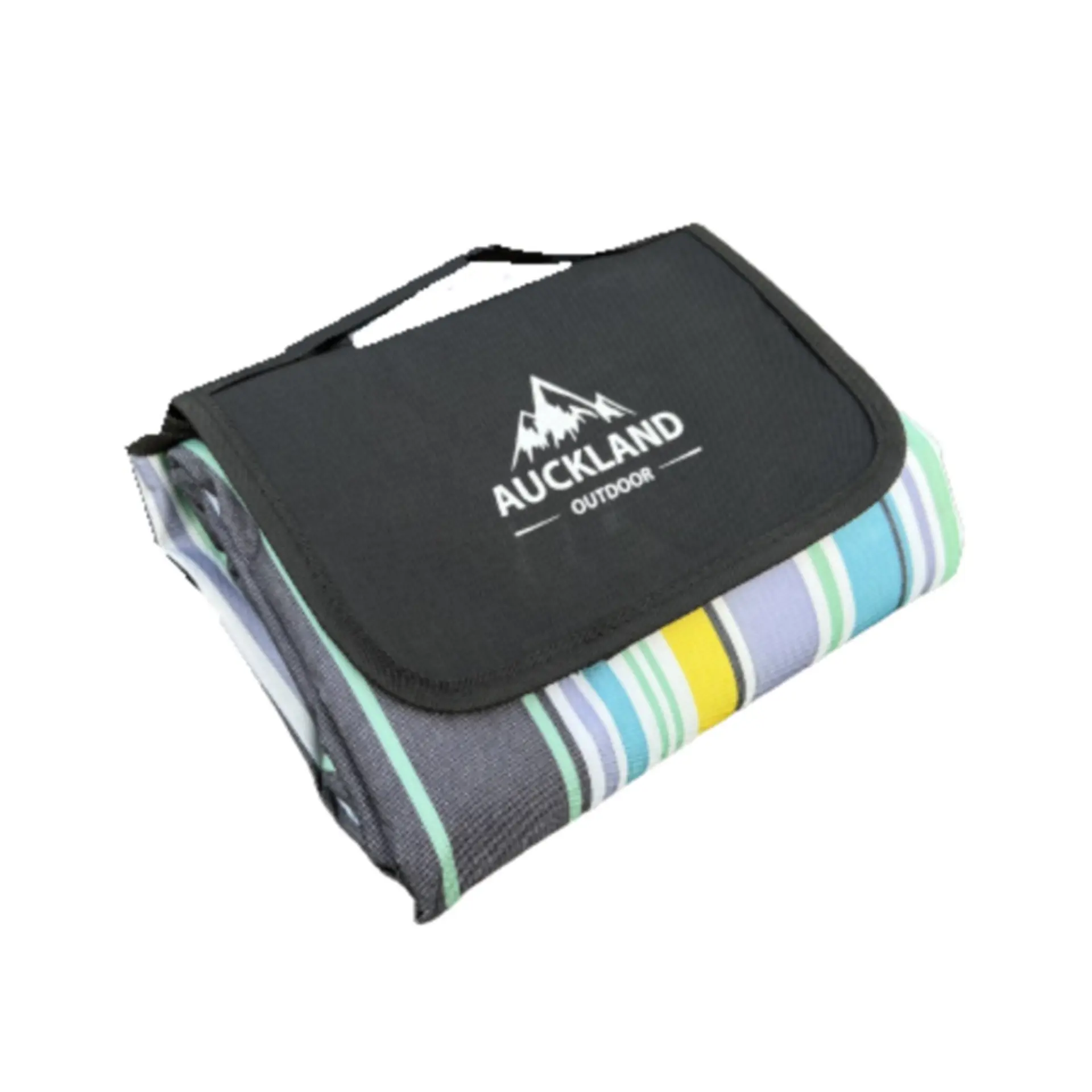 Manta De Picnic Impermeable 150 X 180 Rayas Azules 2