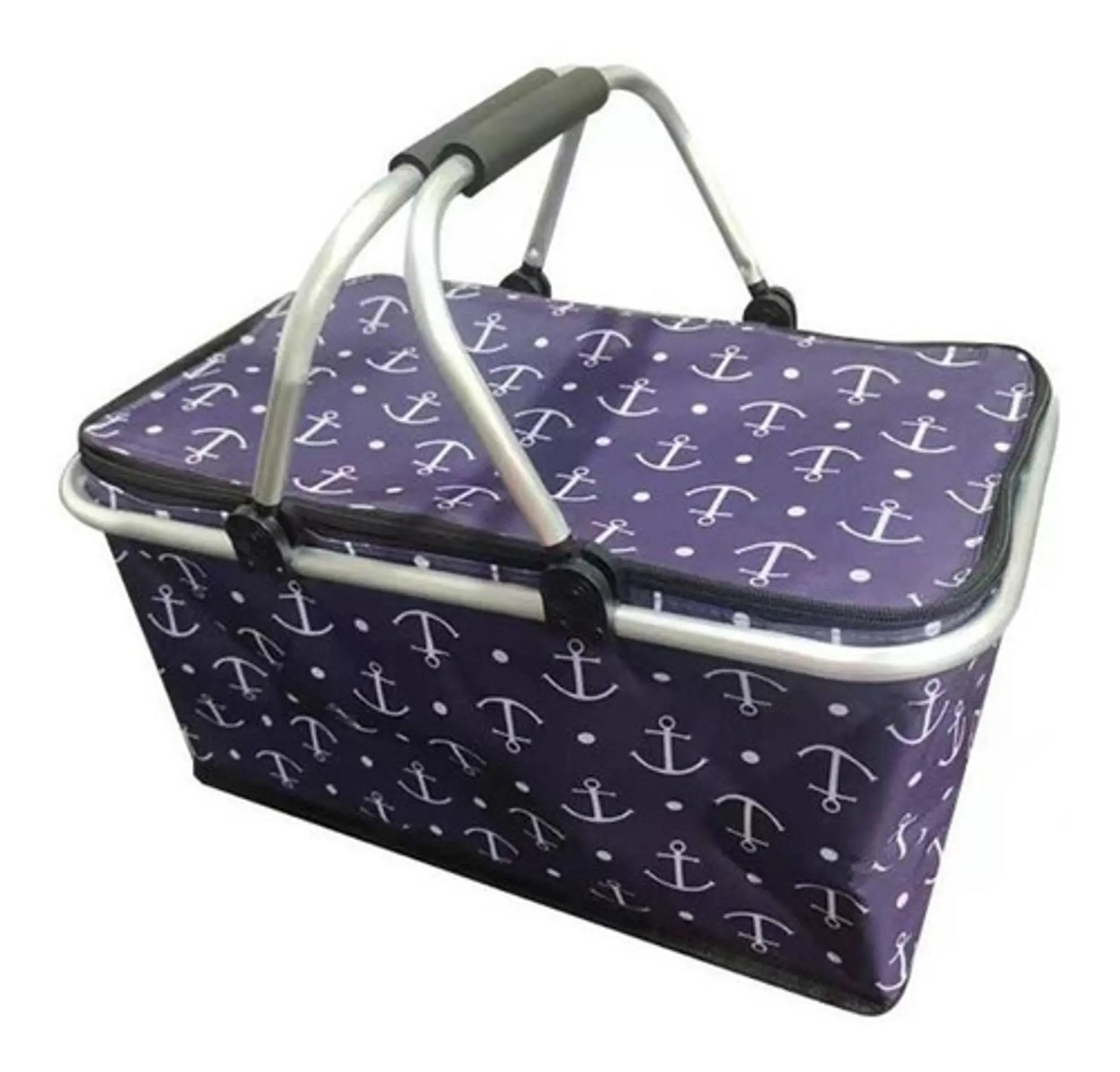 Bolso Termico Plegable Anclas  Cooler Canasta Picnic 1