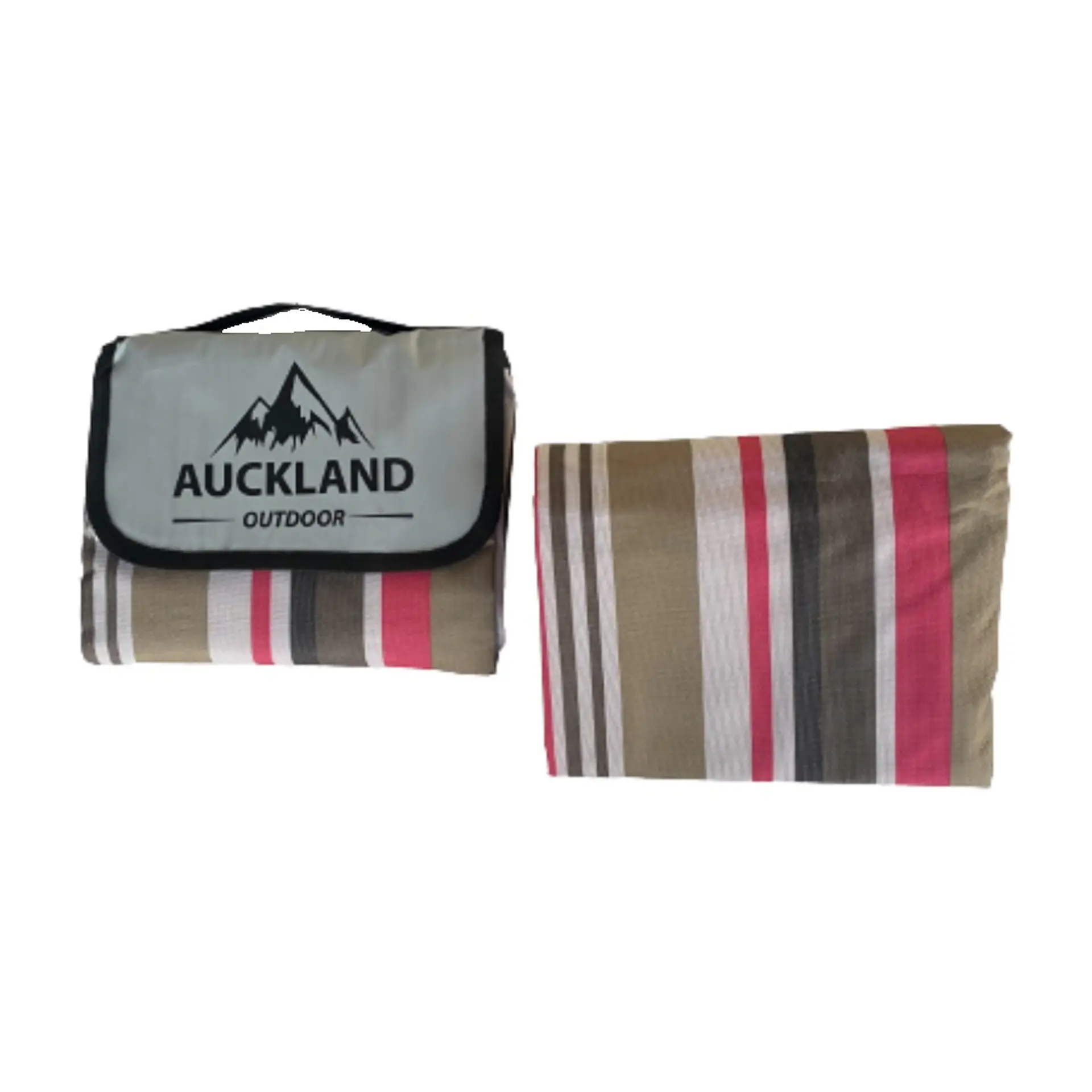 Manta De Picnic Impermeable 150 X 180 Rayas Rosas 2