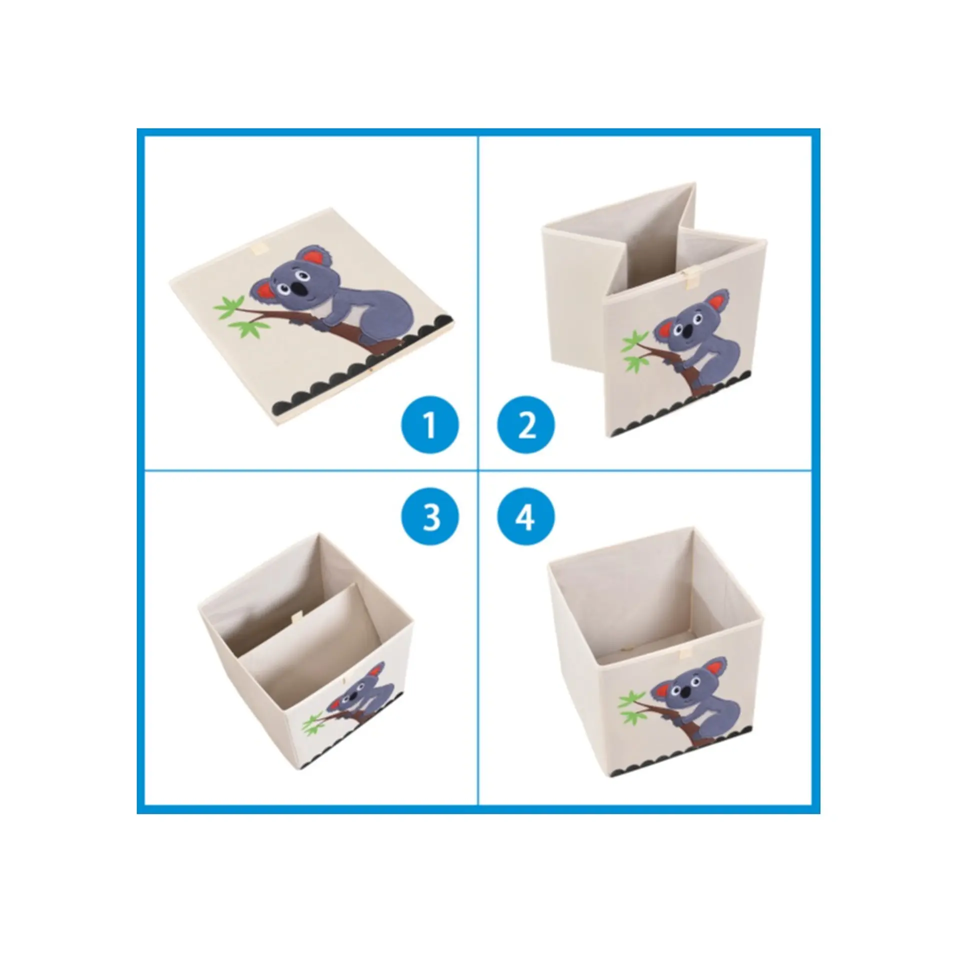 Caja Almacenamiento Juguete Ropa Organizadora Infantil Koala 2