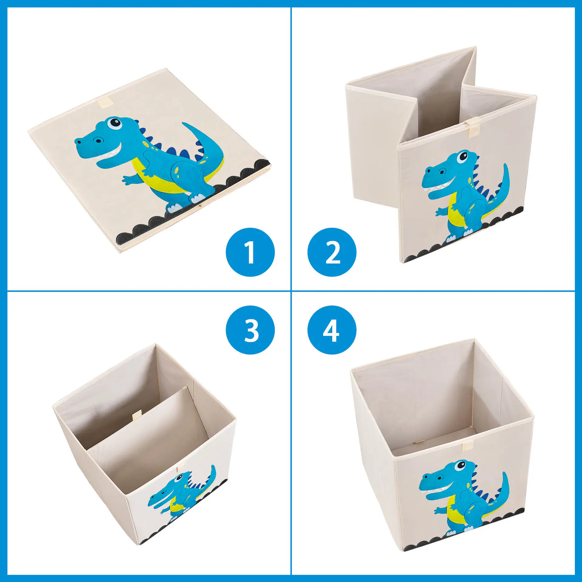 Caja Almacenamiento Juguetes Plegable Infantil Dinosaurio 2