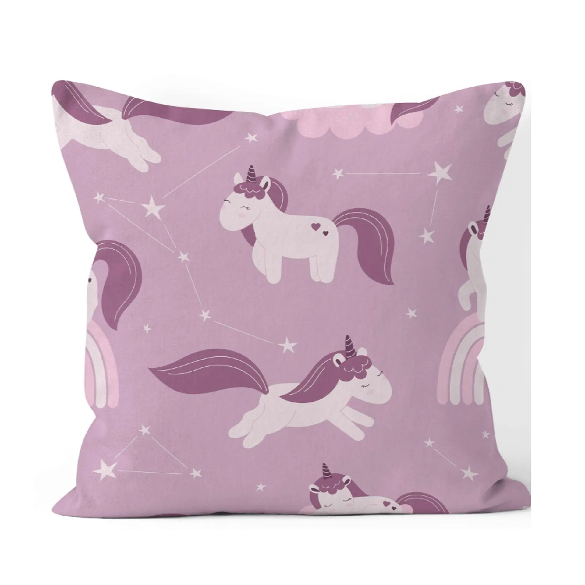 Funda Cojin 45x45 Unicornio Lino Poly  1