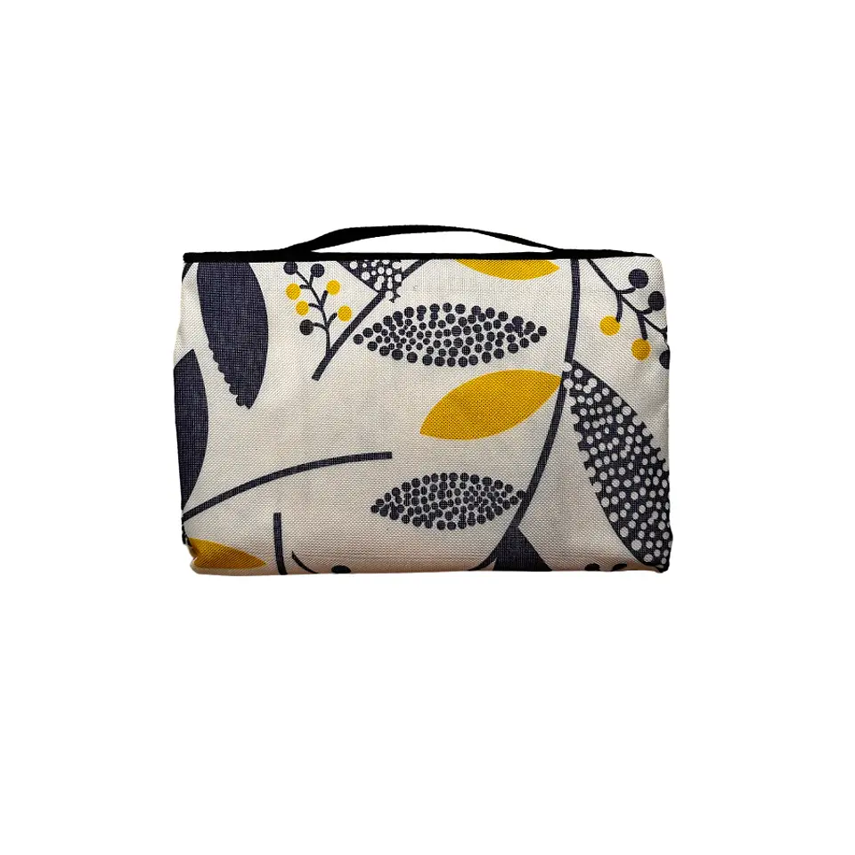 Manta de Picnic Impermeable 150 x 180 Hojas Azules 2