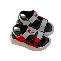 Chalas Sandalias Deportivas Zapato Playa Niño Rayo Rojo