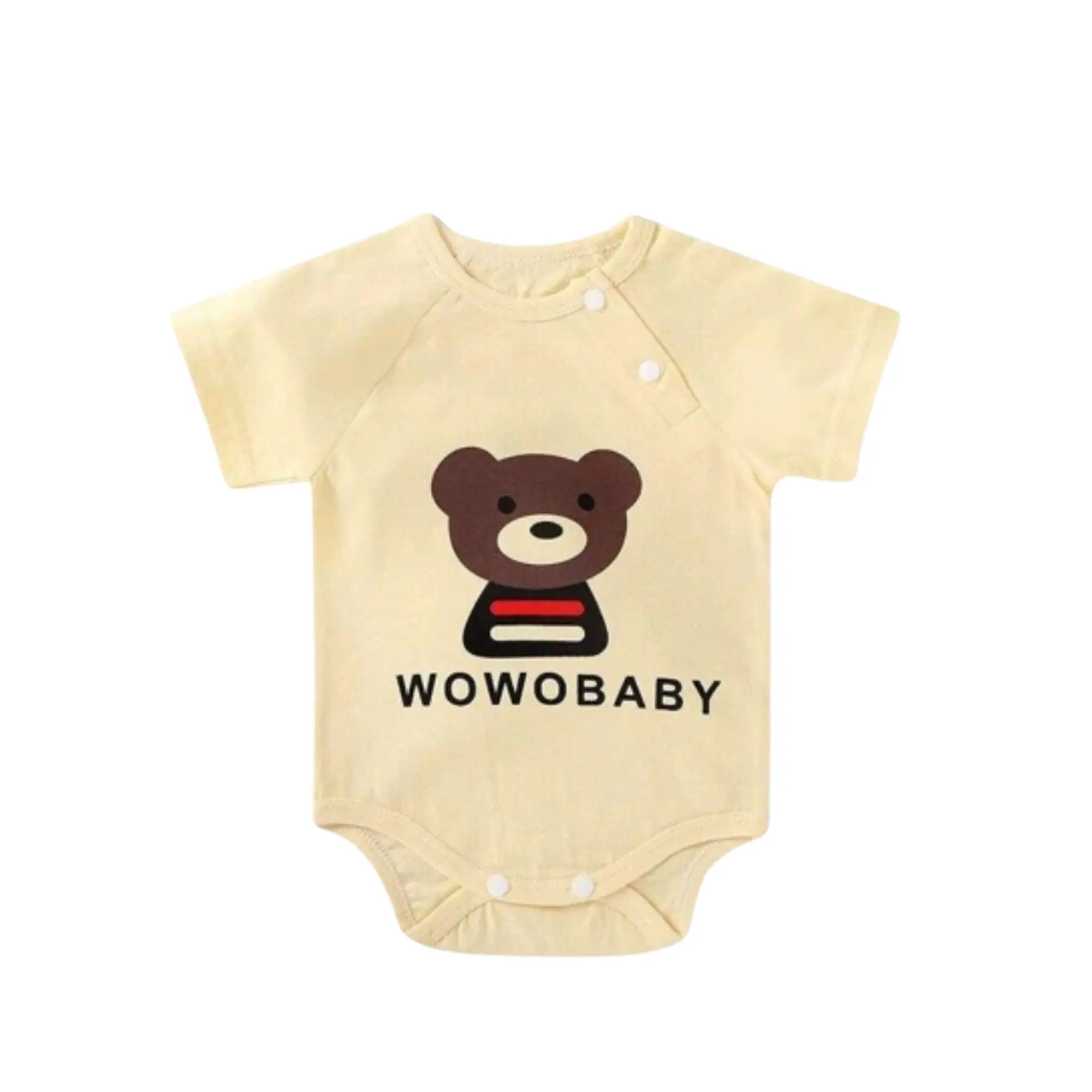 Pilucho Body Osito Bebe Manga Corta Algodon WowoBaby 1