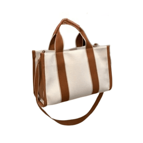 Bolso Cartera Canvas Crudo Mango Cafe 32x21