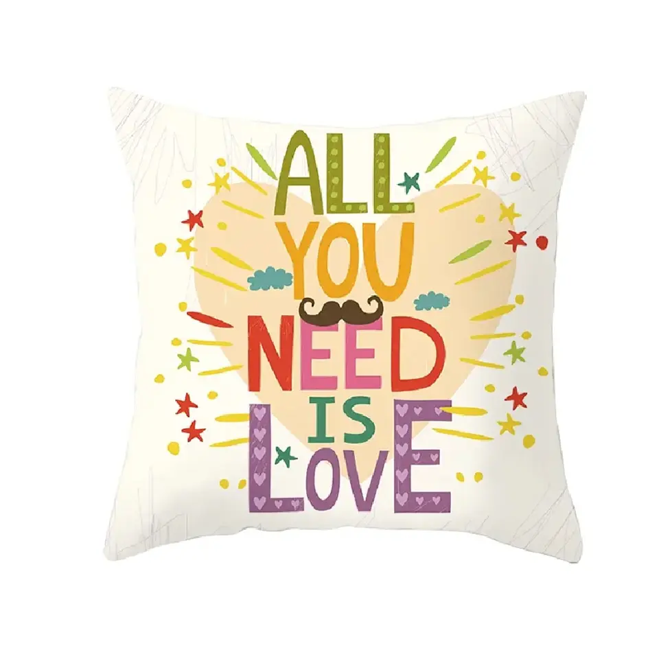Funda Cojin 45x45 Decorativo All You Need Blanco Lino Poly 1