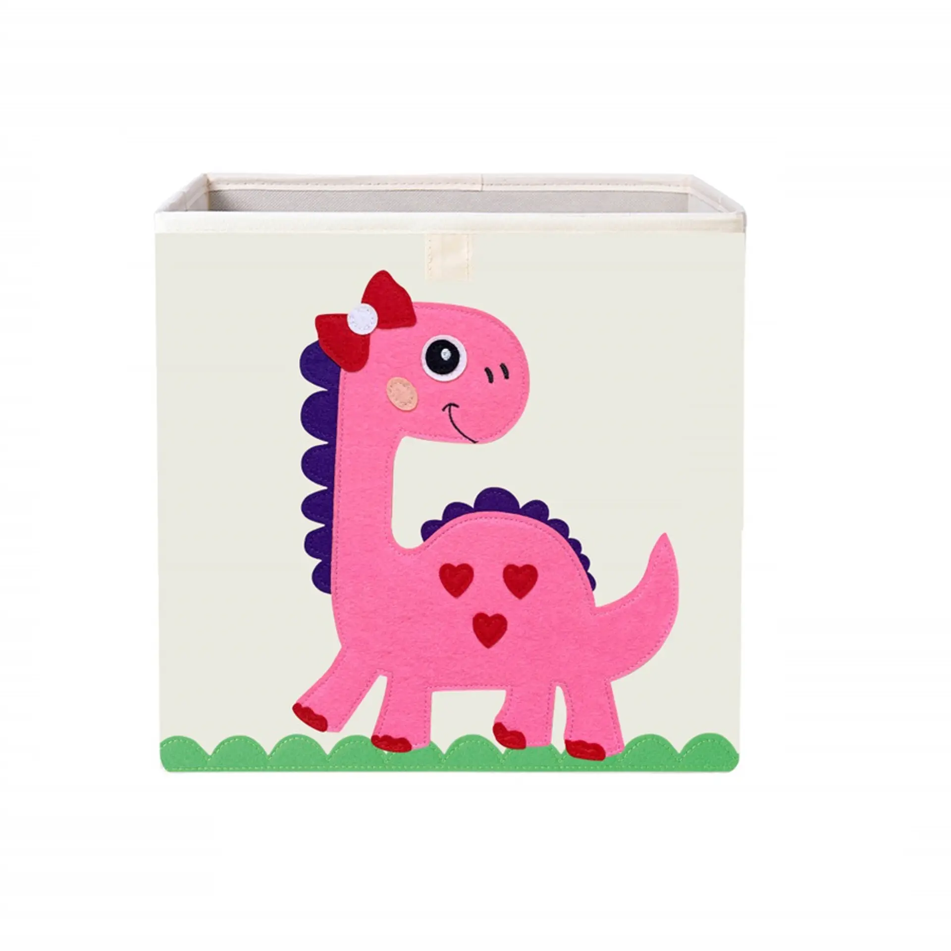 Caja Almacenamiento Juguetes Organizadora Infantil Dino Rosa 1