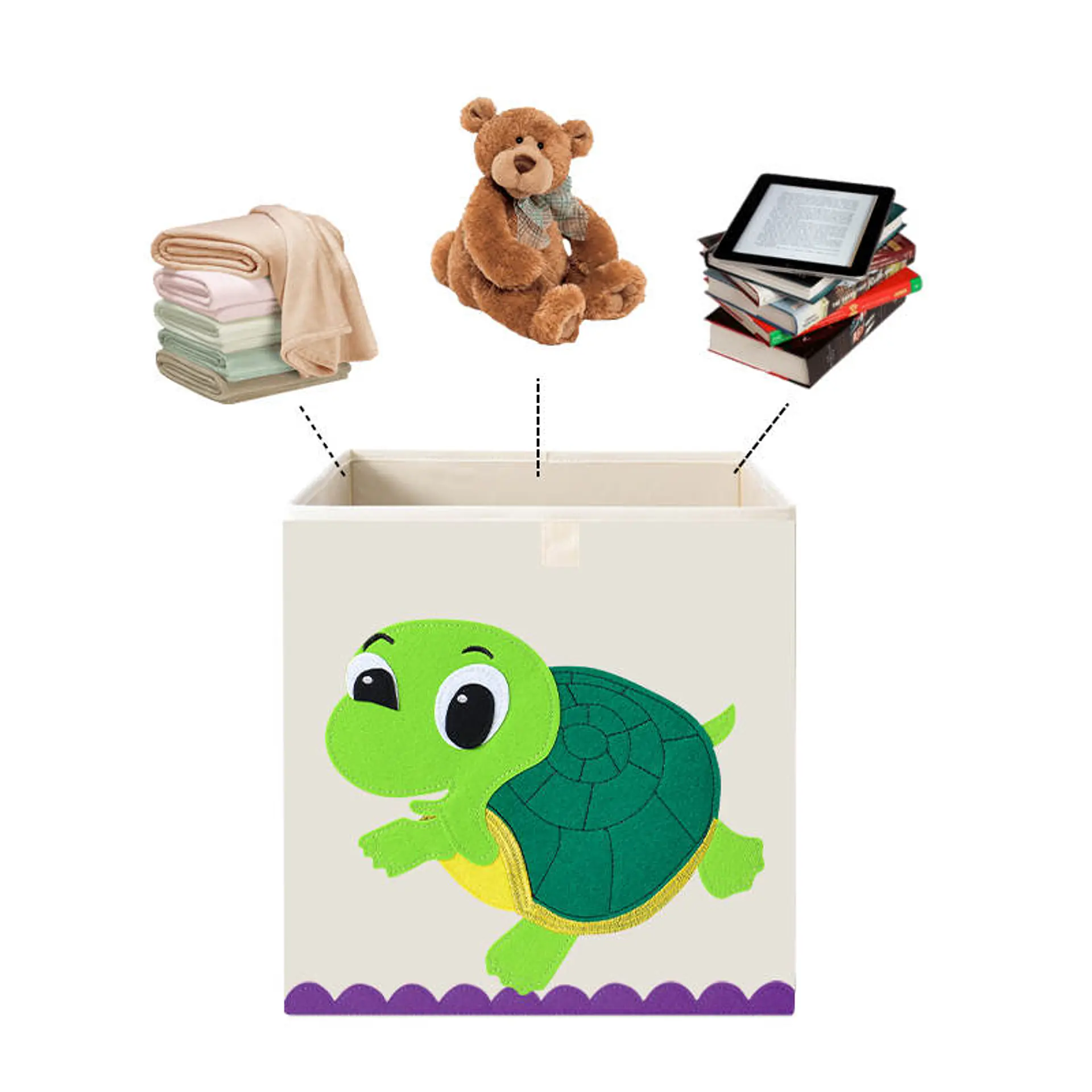 Caja Almacenamiento Juguetes Organizadora Infantil Tortuga 2