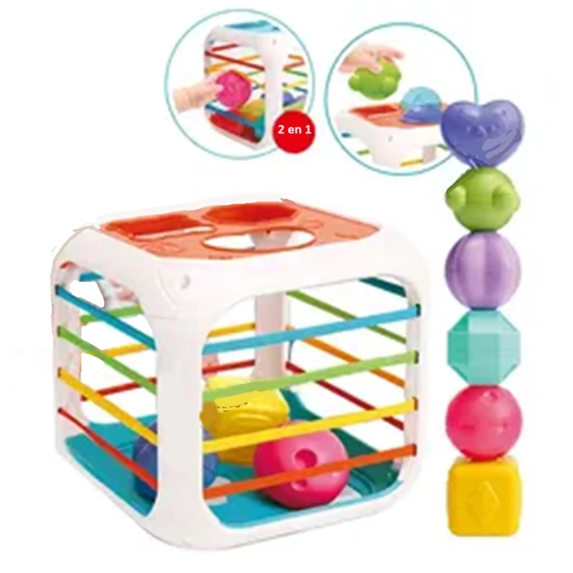 Cubo Sensorial Encaje Juguete Didáctico 2