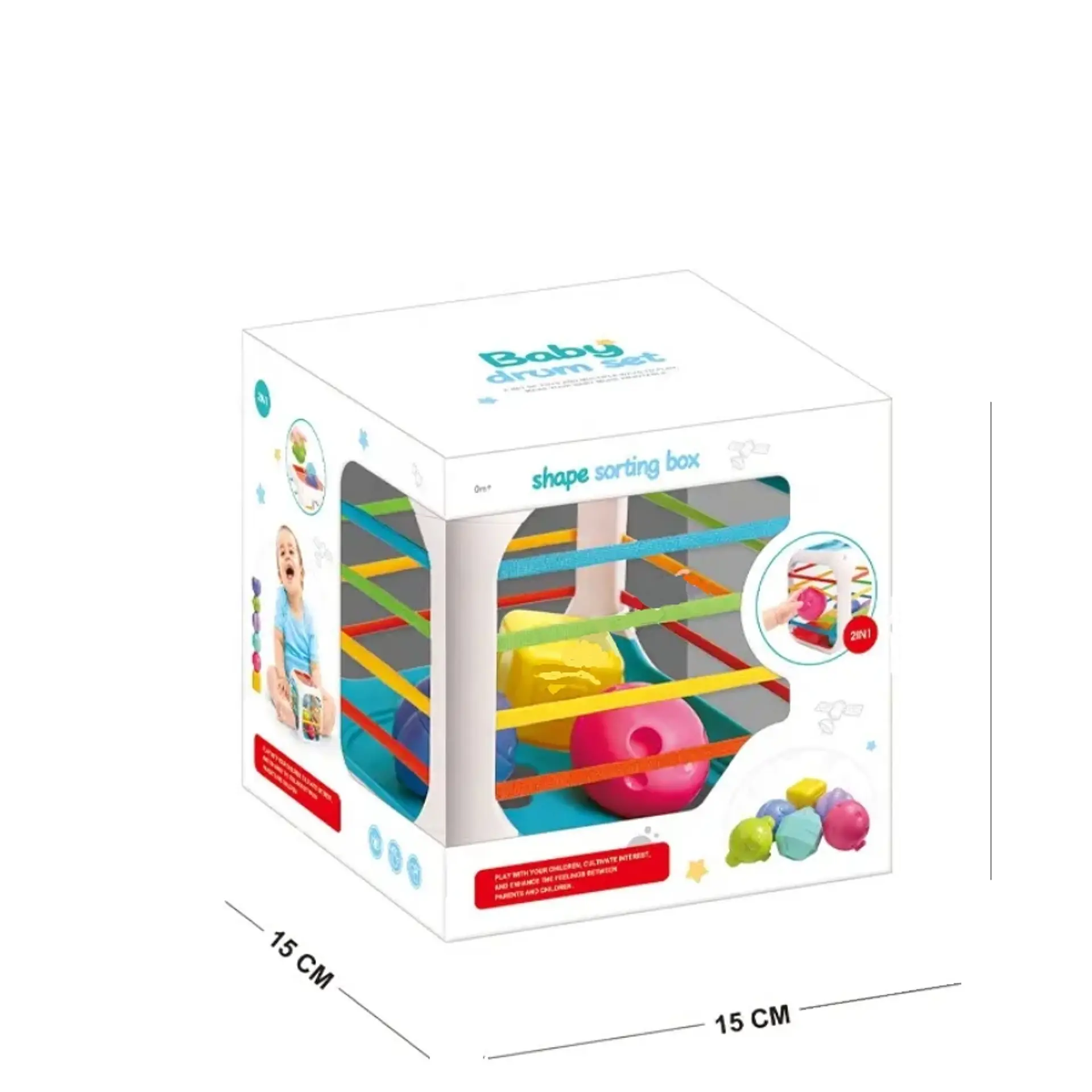 Cubo Sensorial Encaje Juguete Didáctico 3
