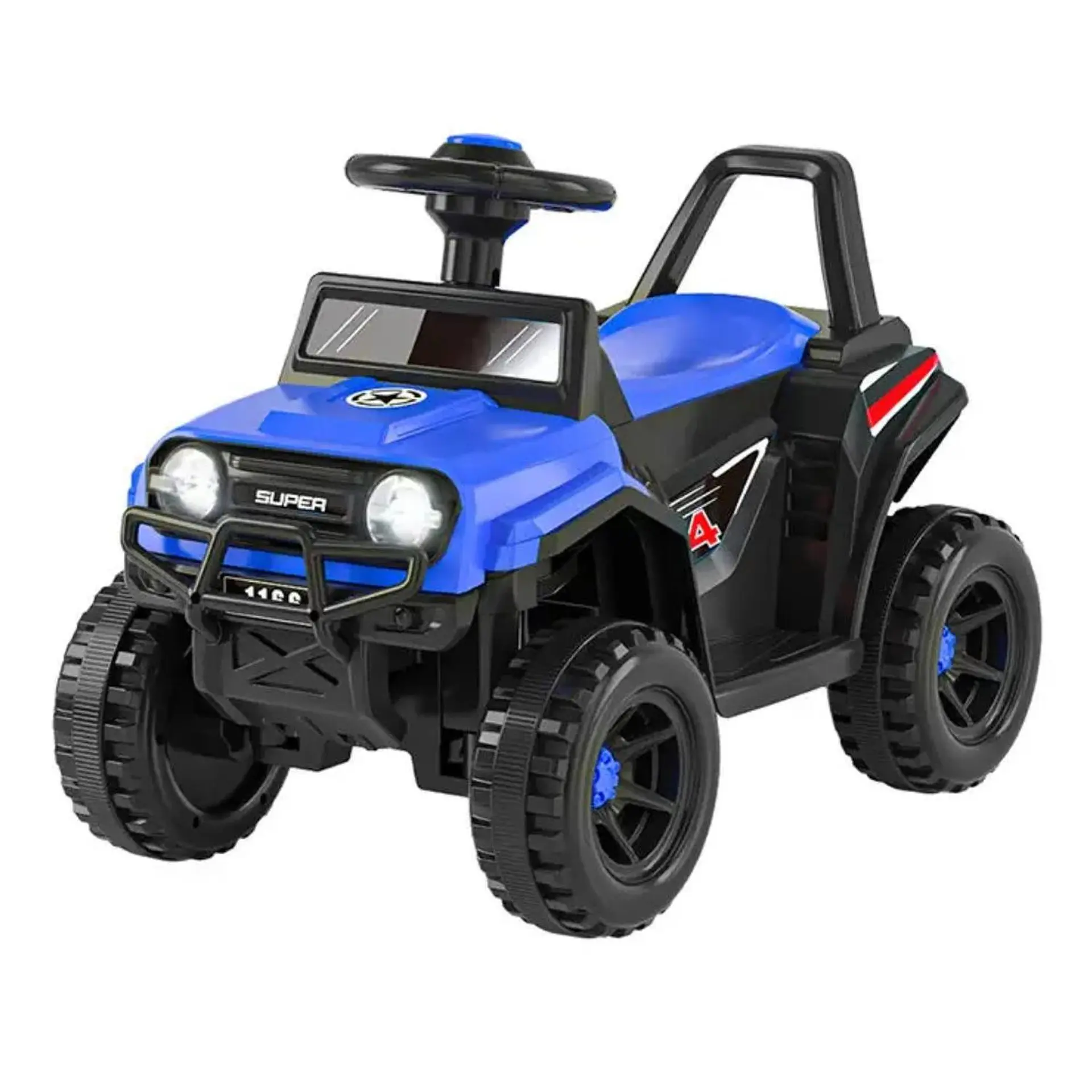 Moto Batería Eléctrico Infantil Rock Azul Juguete  2