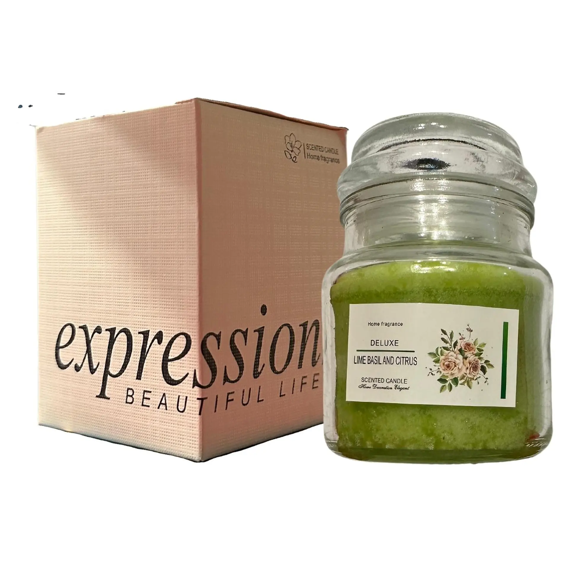Vela Aromatica Lima Tapa Vidrio Combate Ansiedad y Cansancio 3