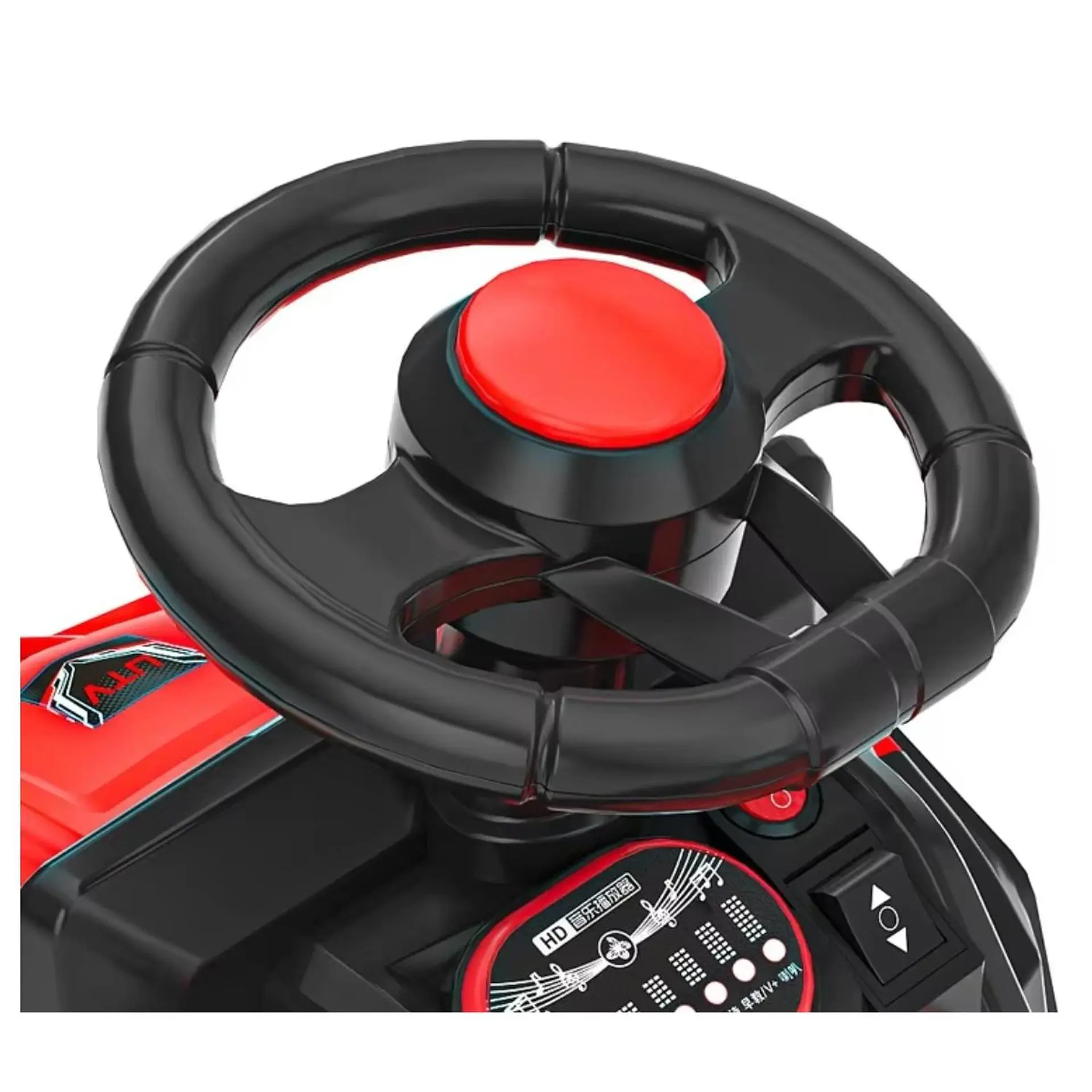 Moto Batería Eléctrico Infantil Rock Rojo Juguete  3