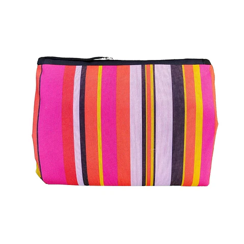Manta de Picnic Impermeable 150 x 180 Rayas Fucsia