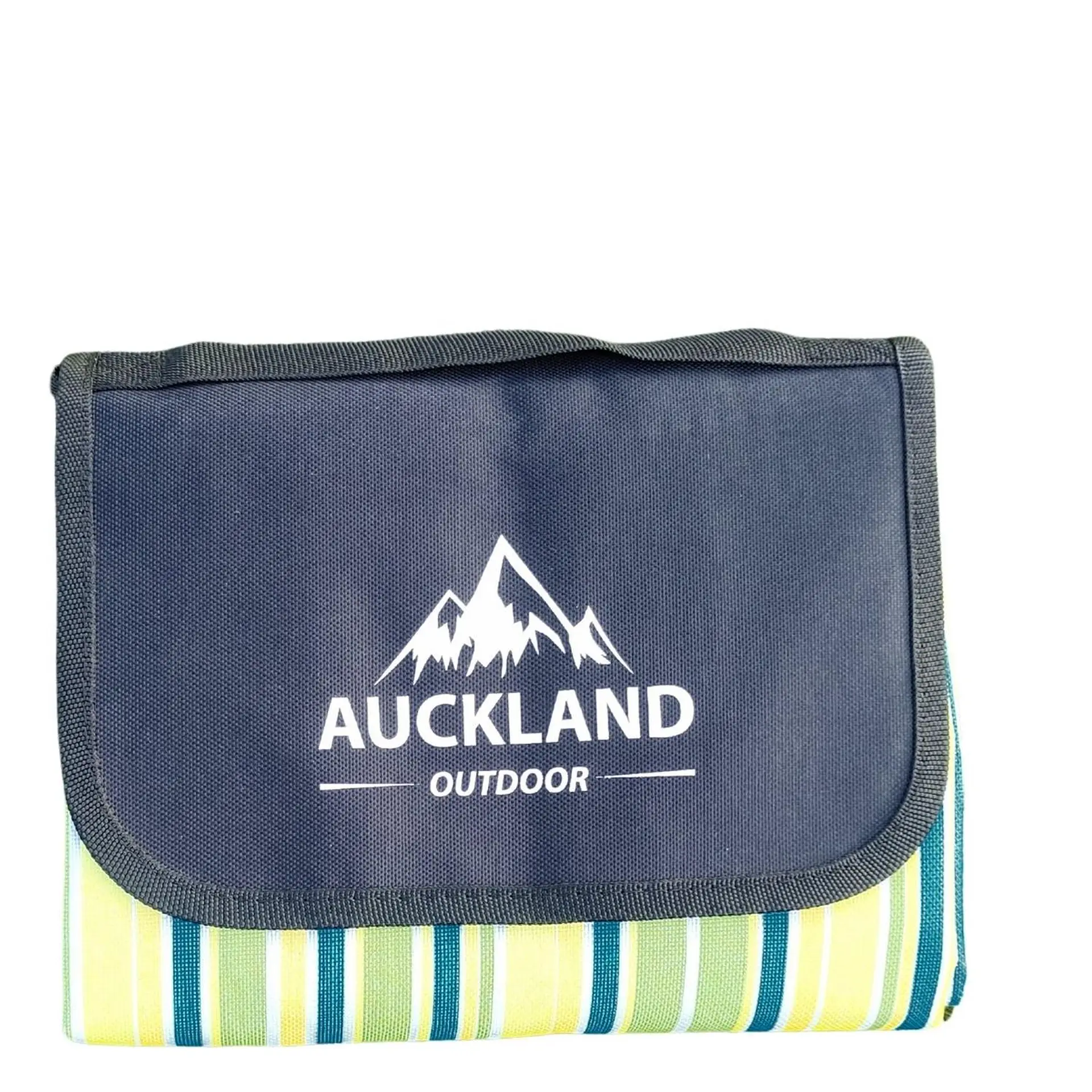 Manta de Picnic Impermeable 150 x 180 Rayas Verde 1
