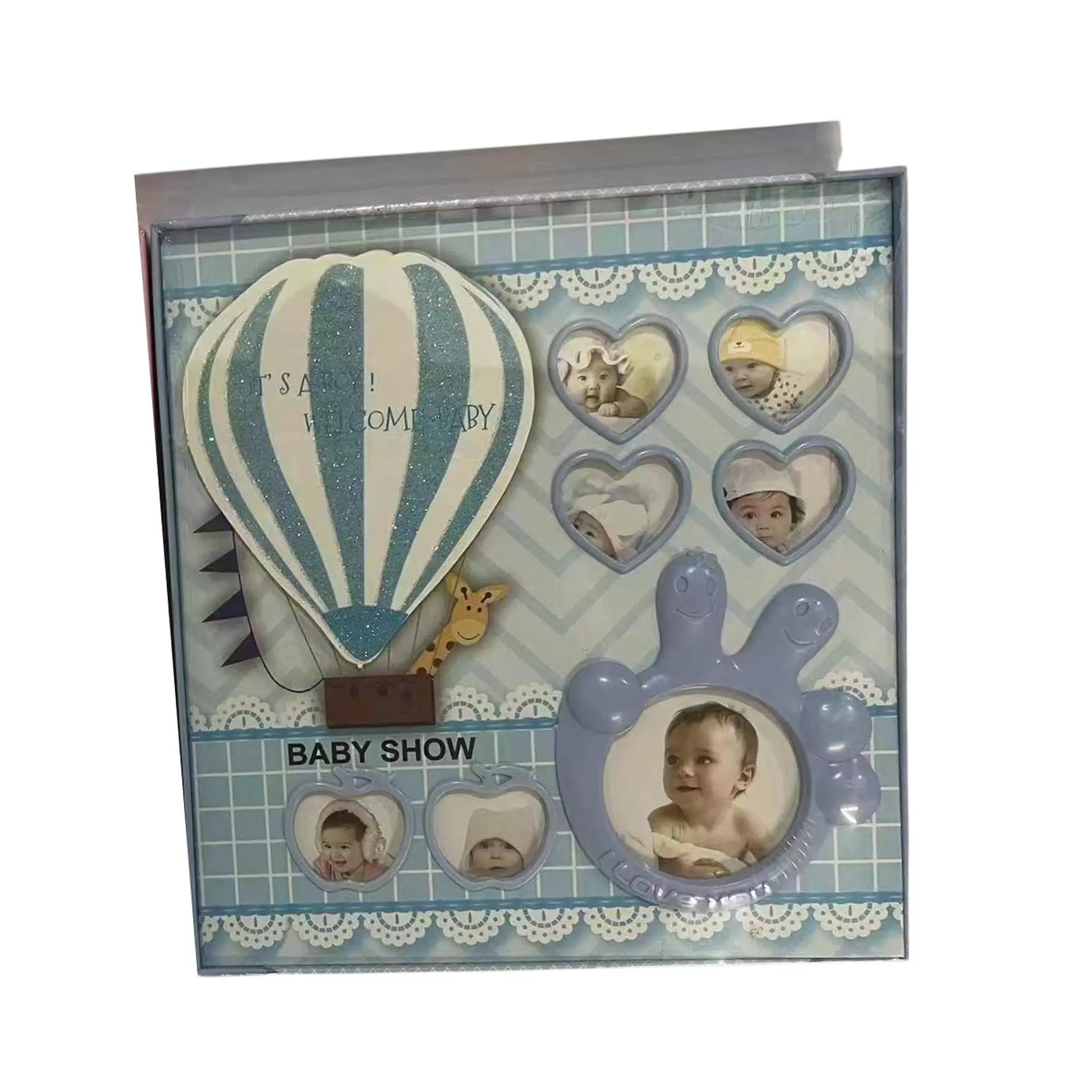 Album Foto  Bebe Infantil Diseño Globo Celeste 120 Fotos 3