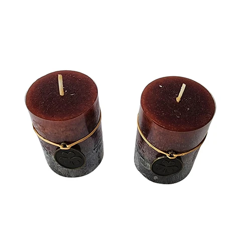 Vela Cirio Velon 7 cm. Dos Unidades Aromaticas Caramel