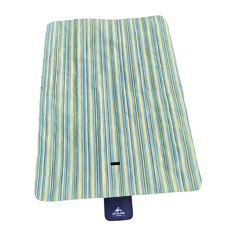 Manta de Picnic Impermeable 150 x 180 Rayas Verde