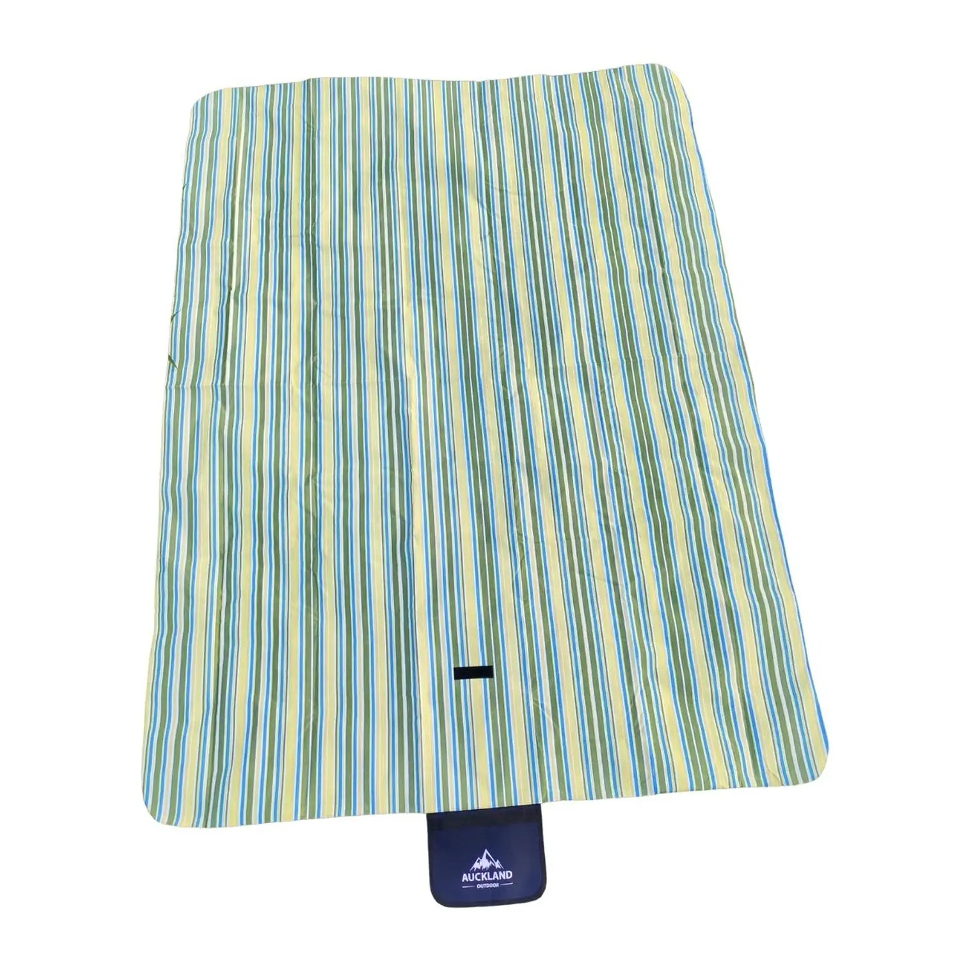 Manta de Picnic Impermeable 150 x 180 Rayas Verde 3