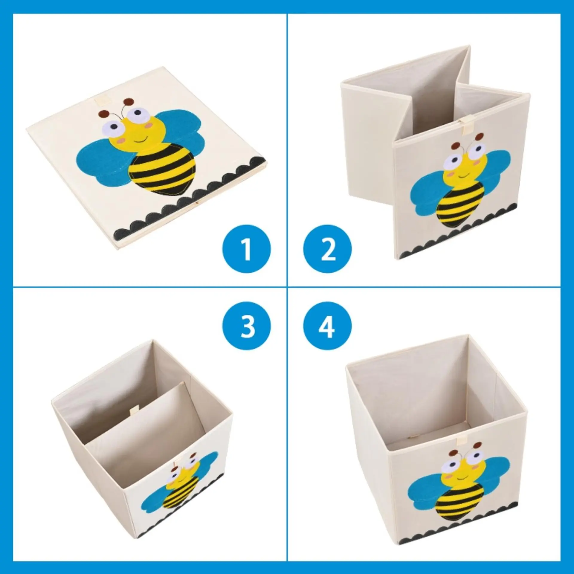 Caja Organizadora Juguetes Ropa Infantil Abeja 3