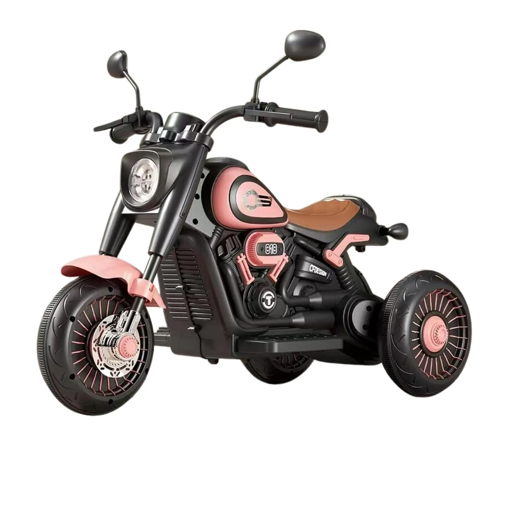 Moto Batería Eléctrico Infantil Neo Rosa Juguete  1
