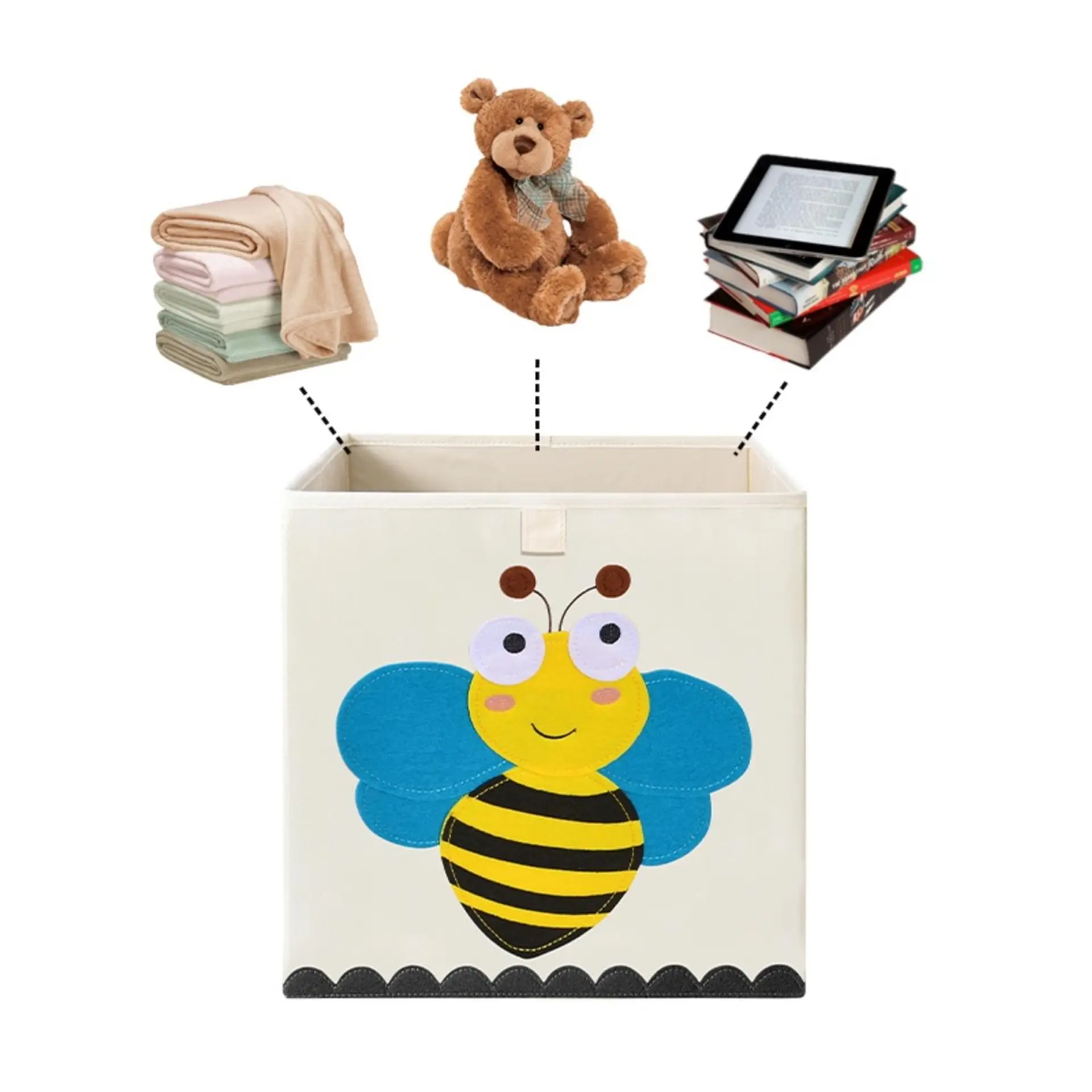 Caja Organizadora Juguetes Ropa Infantil Abeja 4