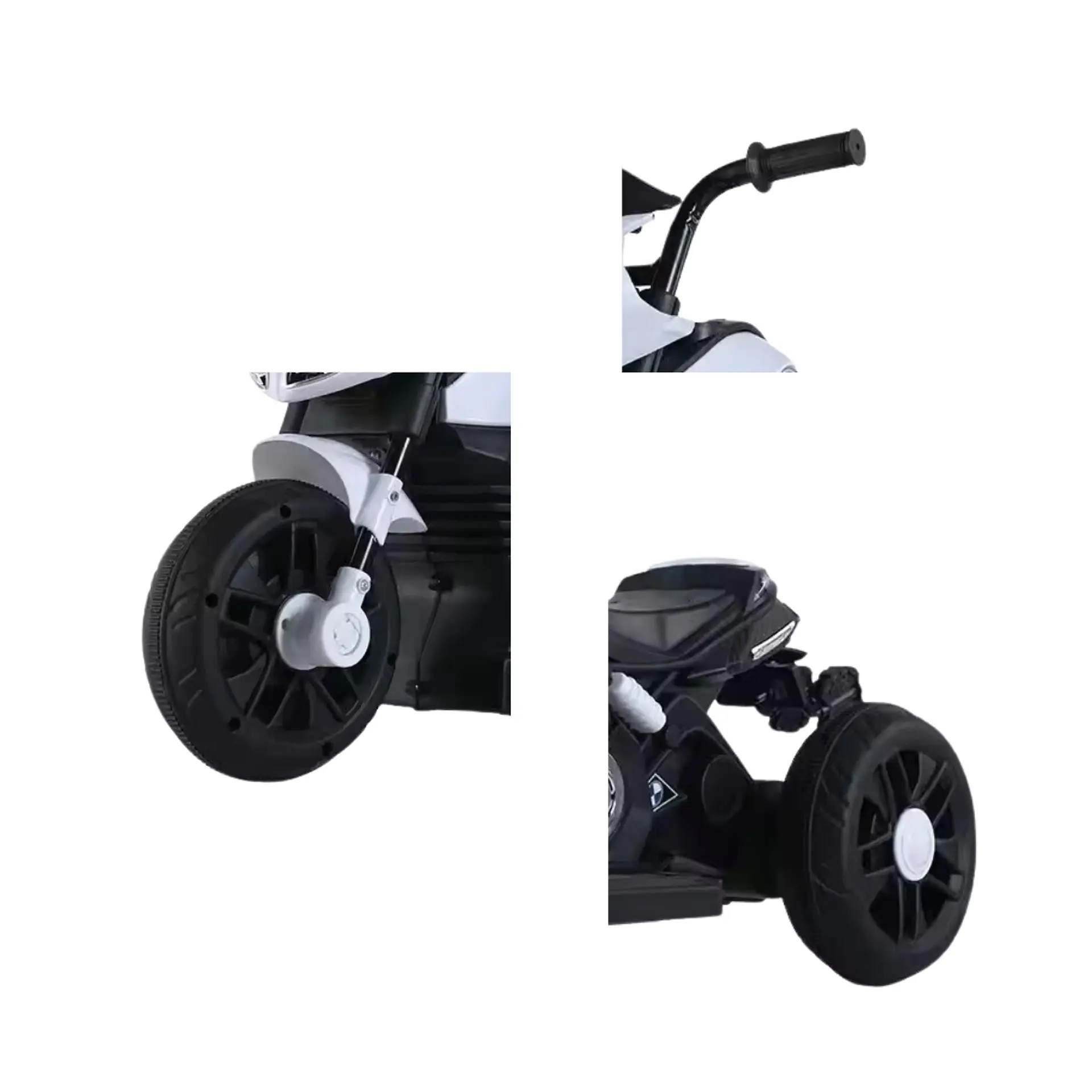 Moto Batería Eléctrico Infantil Hunt Blanca Juguete  4