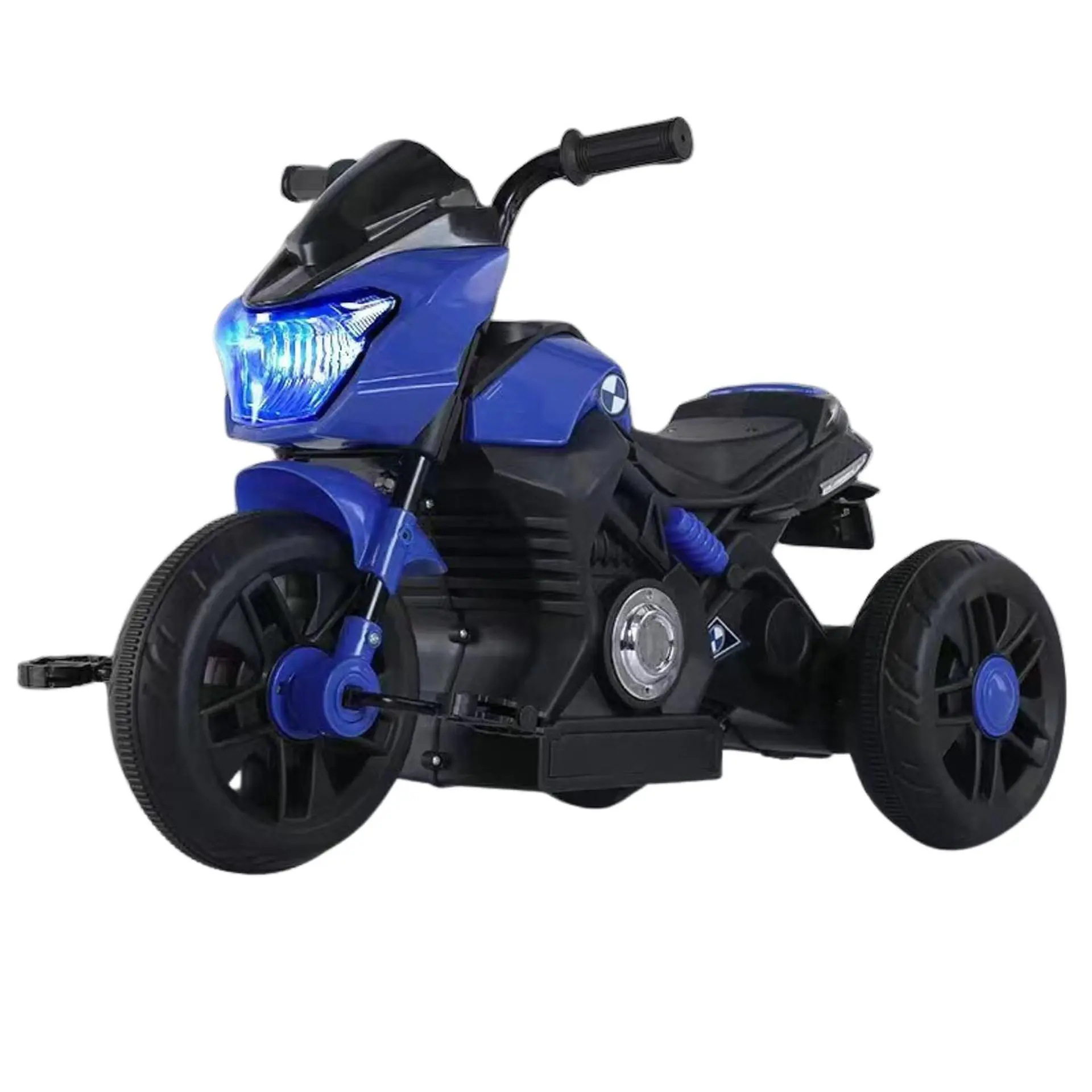 Moto Batería Eléctrico Infantil Hunt Azul Juguete  1