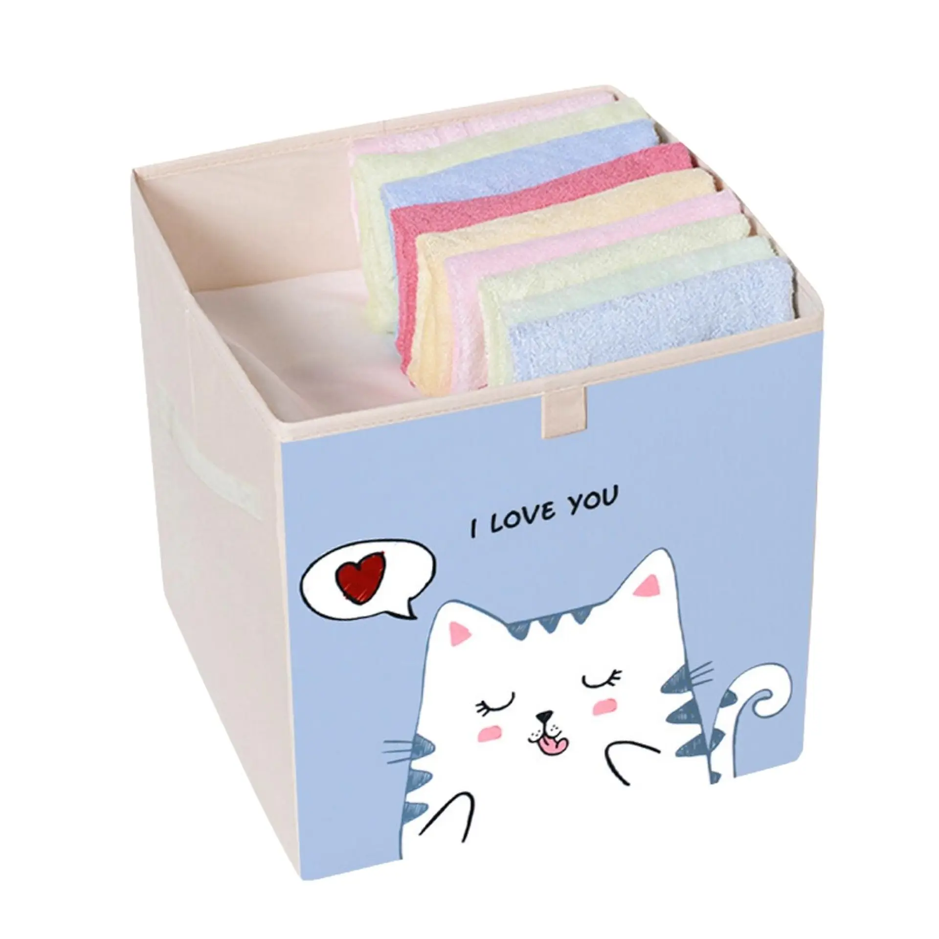 Caja Organizadora Juguetes Ropa Infantil Gato Love 1