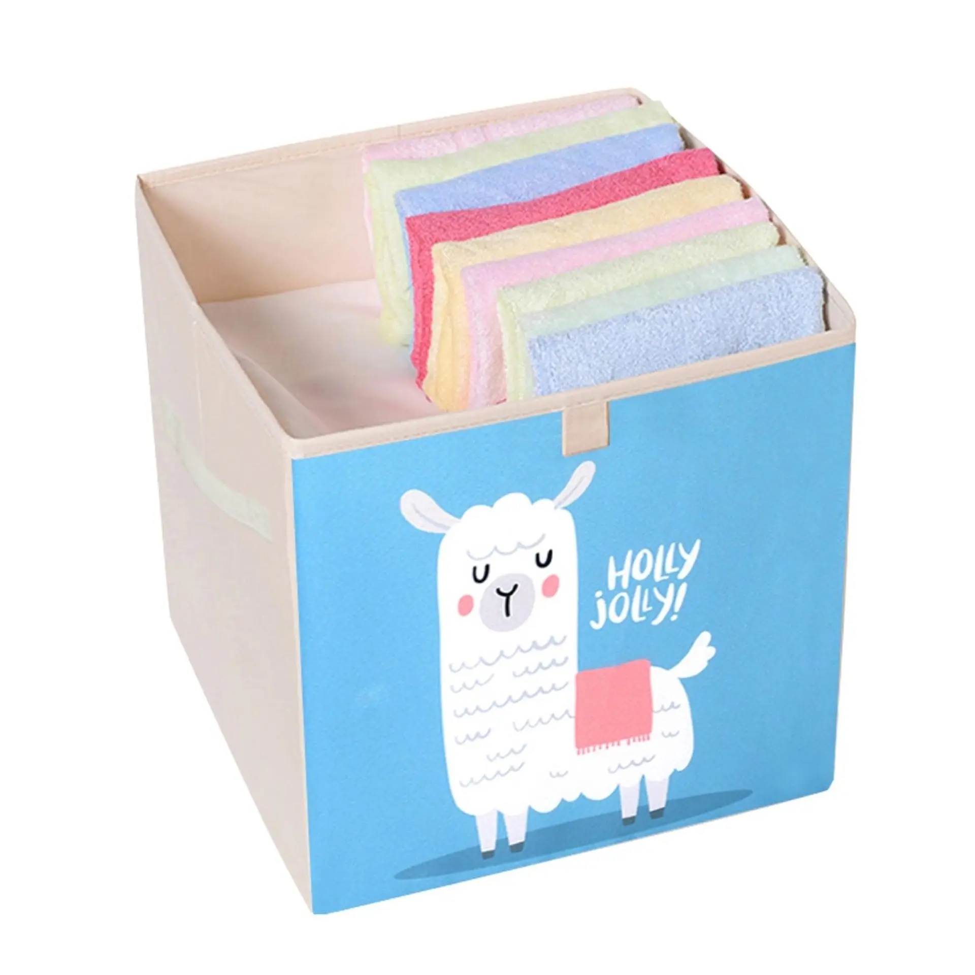 Caja Organizadora Juguetes Ropa Infantil Llama Holly Azul 1