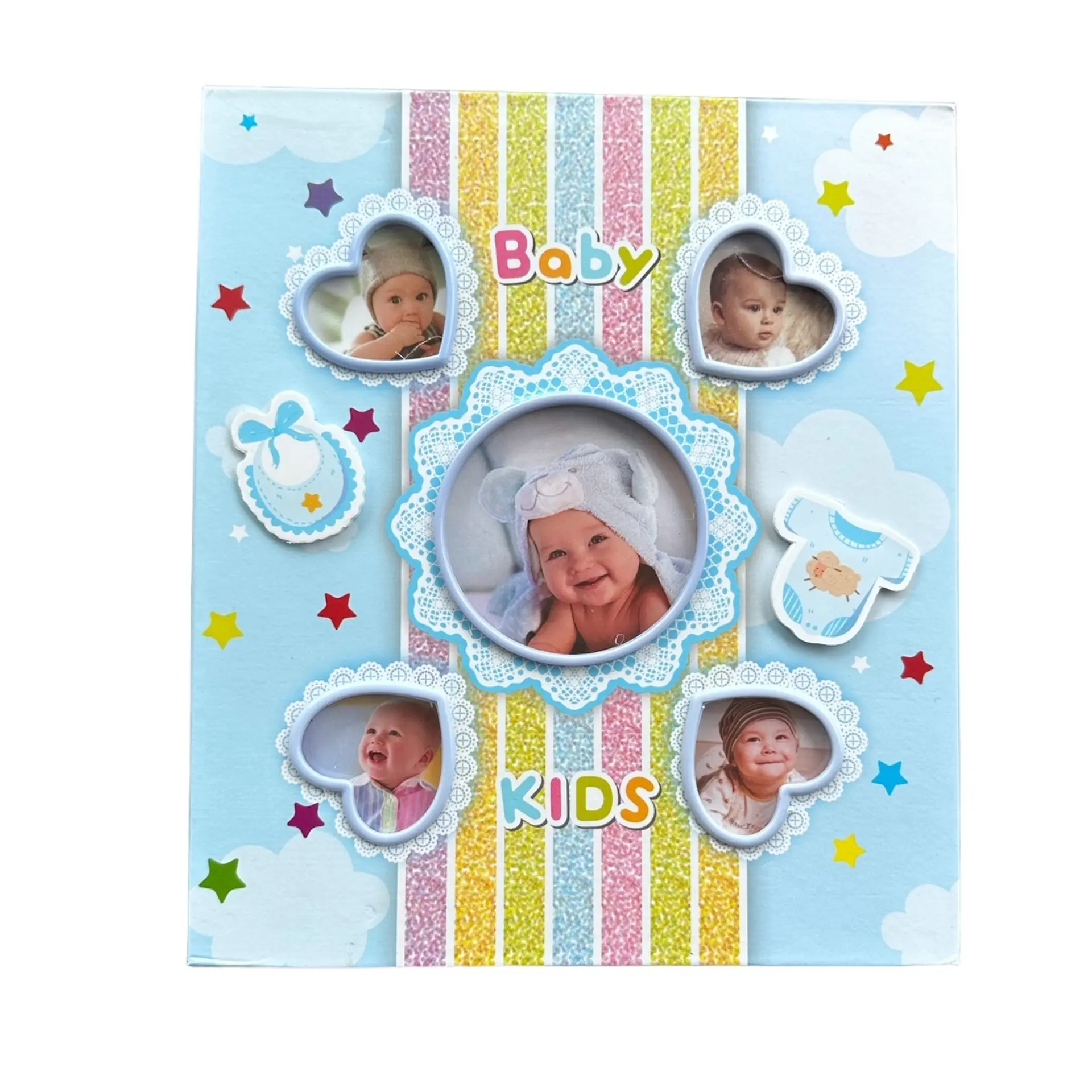 Album Foto Bebe Infantil Arcoiris Celeste 80 Fotos  6