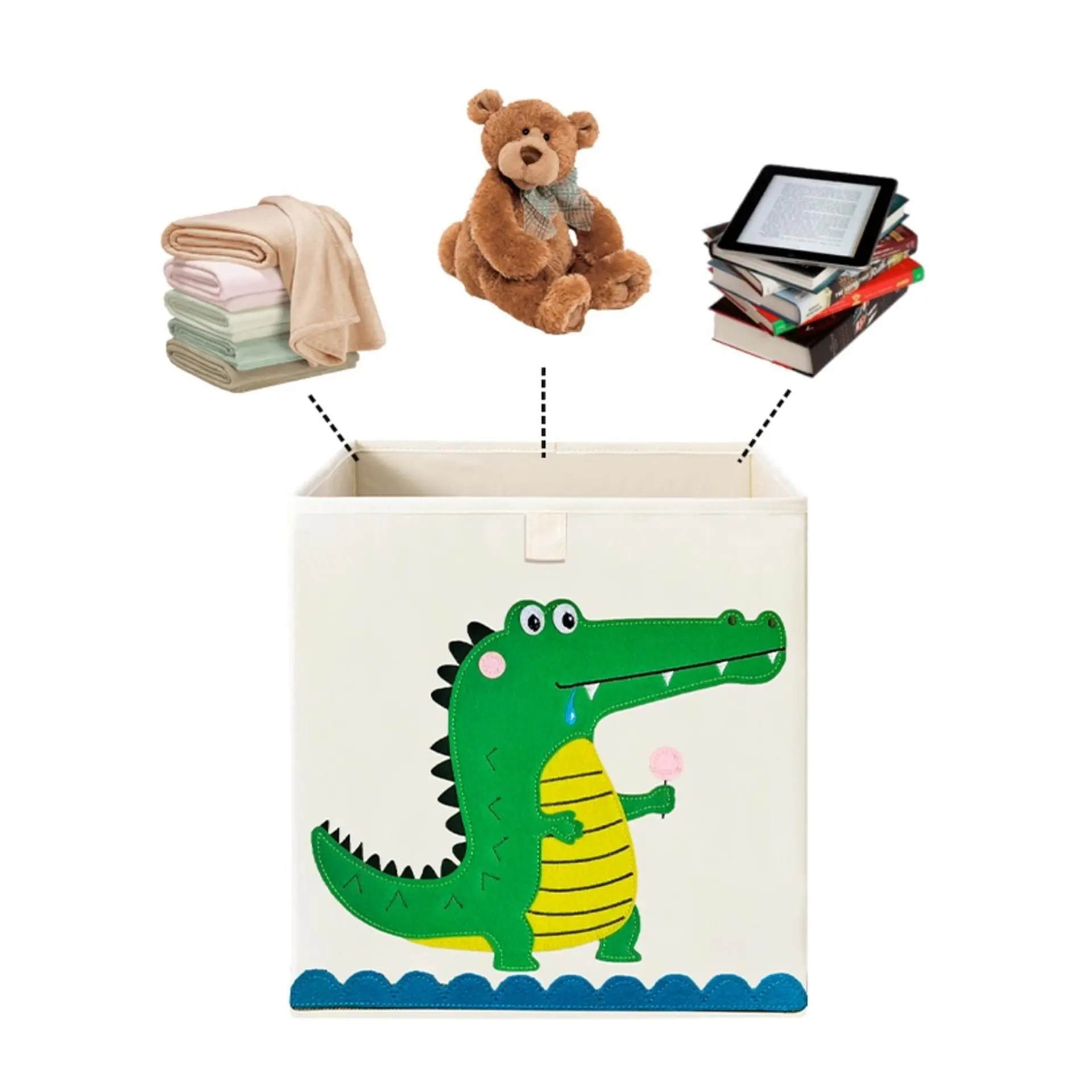 Caja Organizadora Juguetes Ropa Infantil Cocodrilo 4