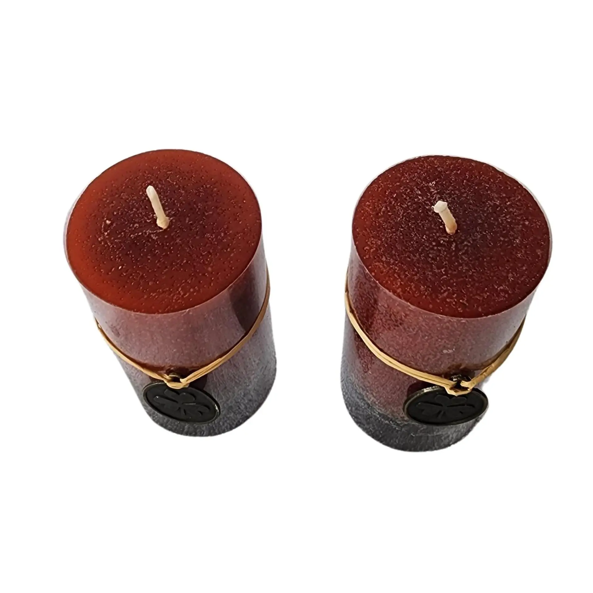 Vela Cirio Velon 7 cm. Dos Unidades Aromaticas Rojo 2