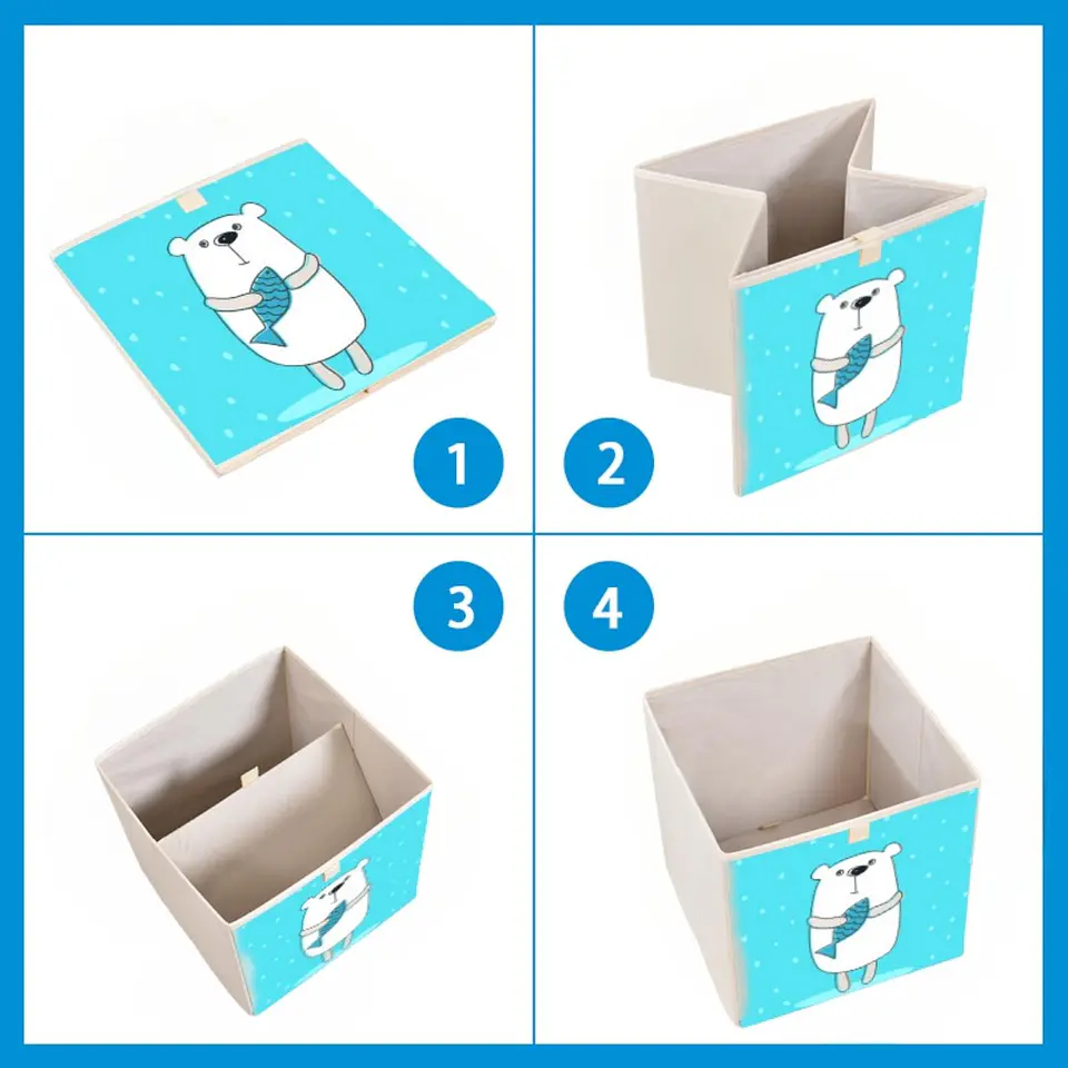 Caja Organizadora Juguetes Ropa Infantil Oso Polar 3