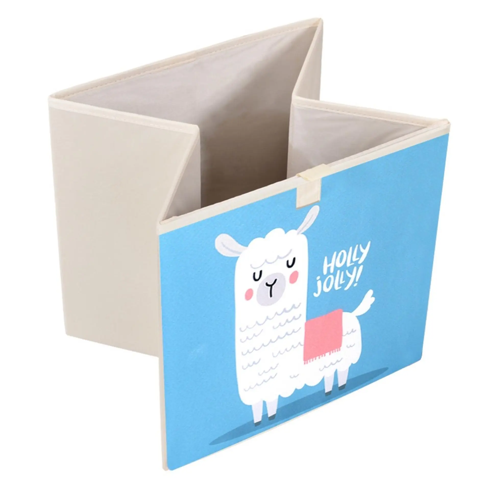 Caja Organizadora Juguetes Ropa Infantil Llama Holly Azul 4