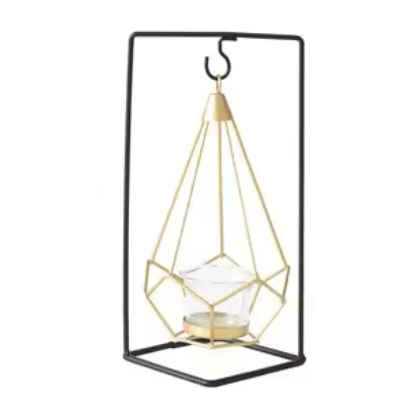 Porta Vela Candelabro Columpio Metálico Decorativo 1