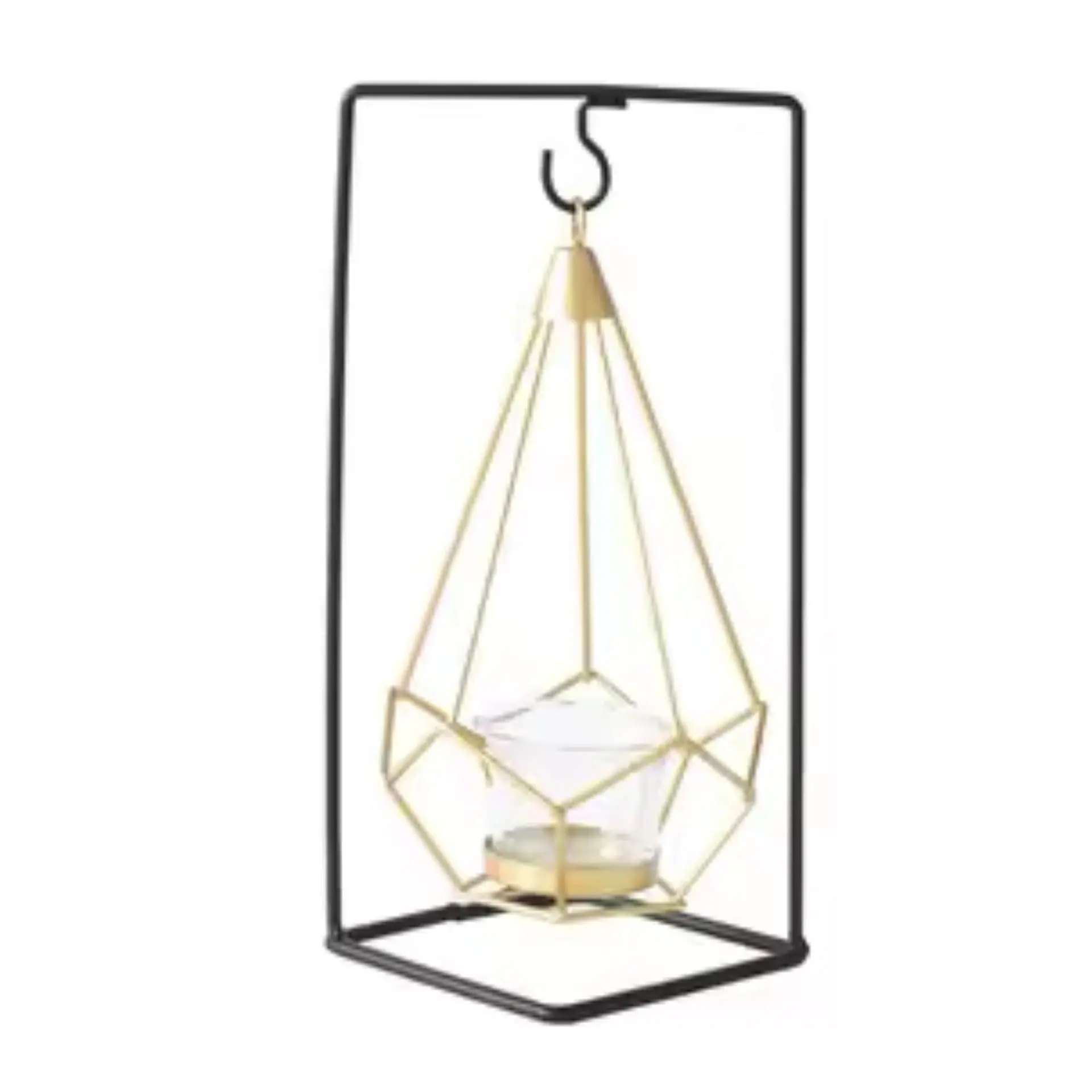 Porta Vela Candelabro Columpio Metálico Decorativo 1