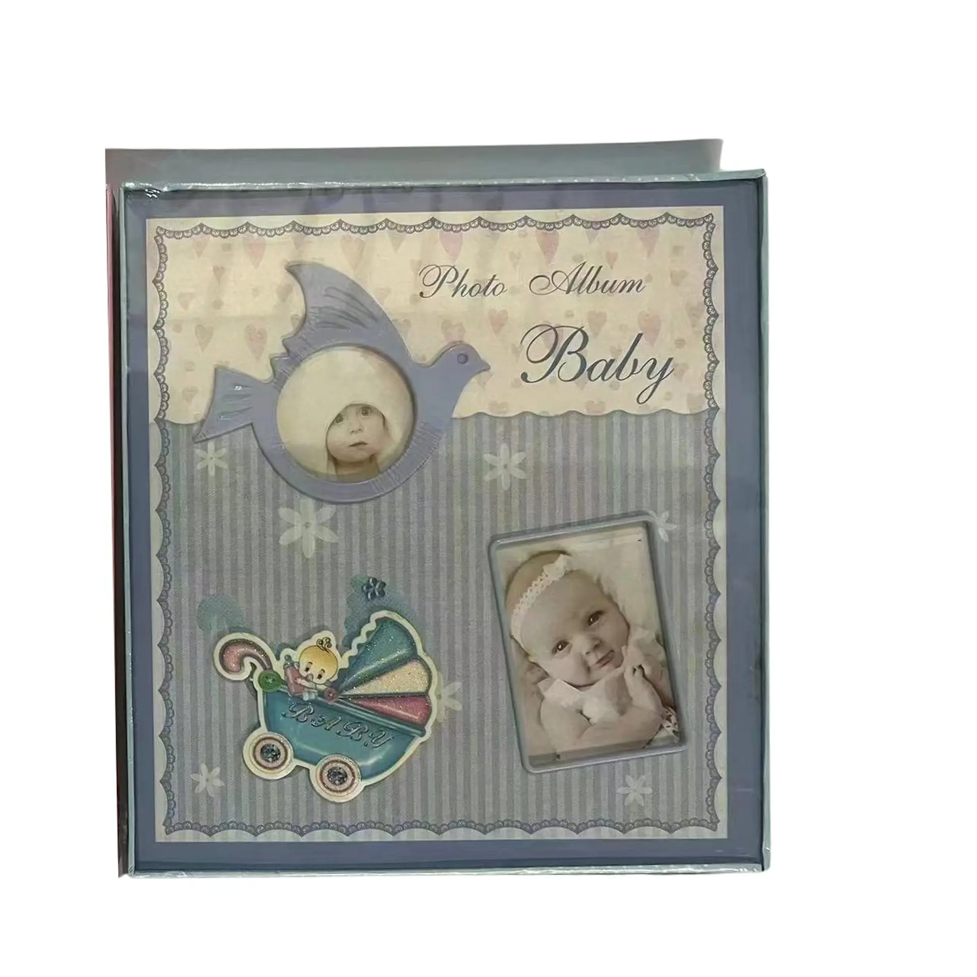 Album Foto Diseño Infantil Bebe 120 Fotos Coche Celeste 2