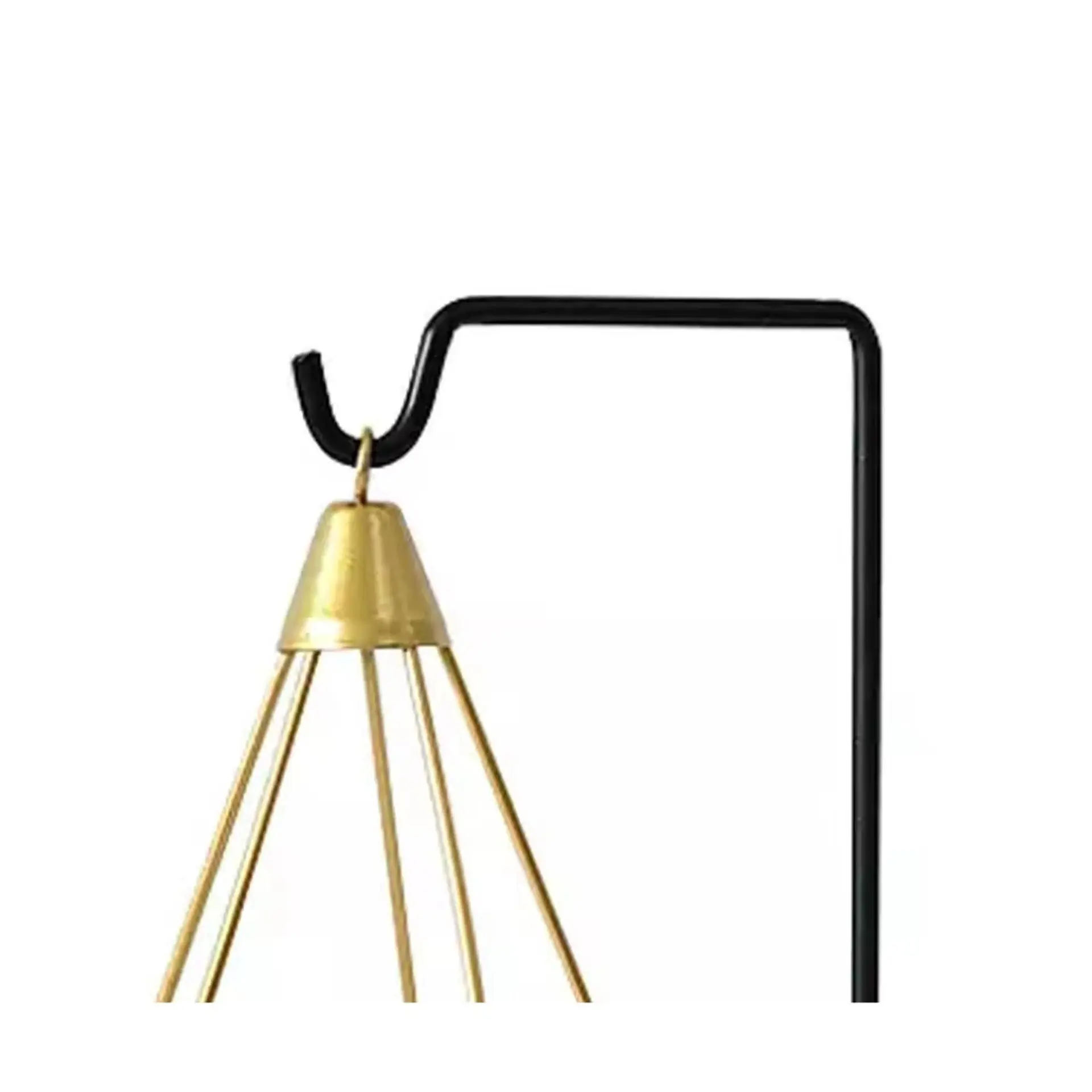 Porta Vela Candelabro Metálico Pirámide Columpio 4
