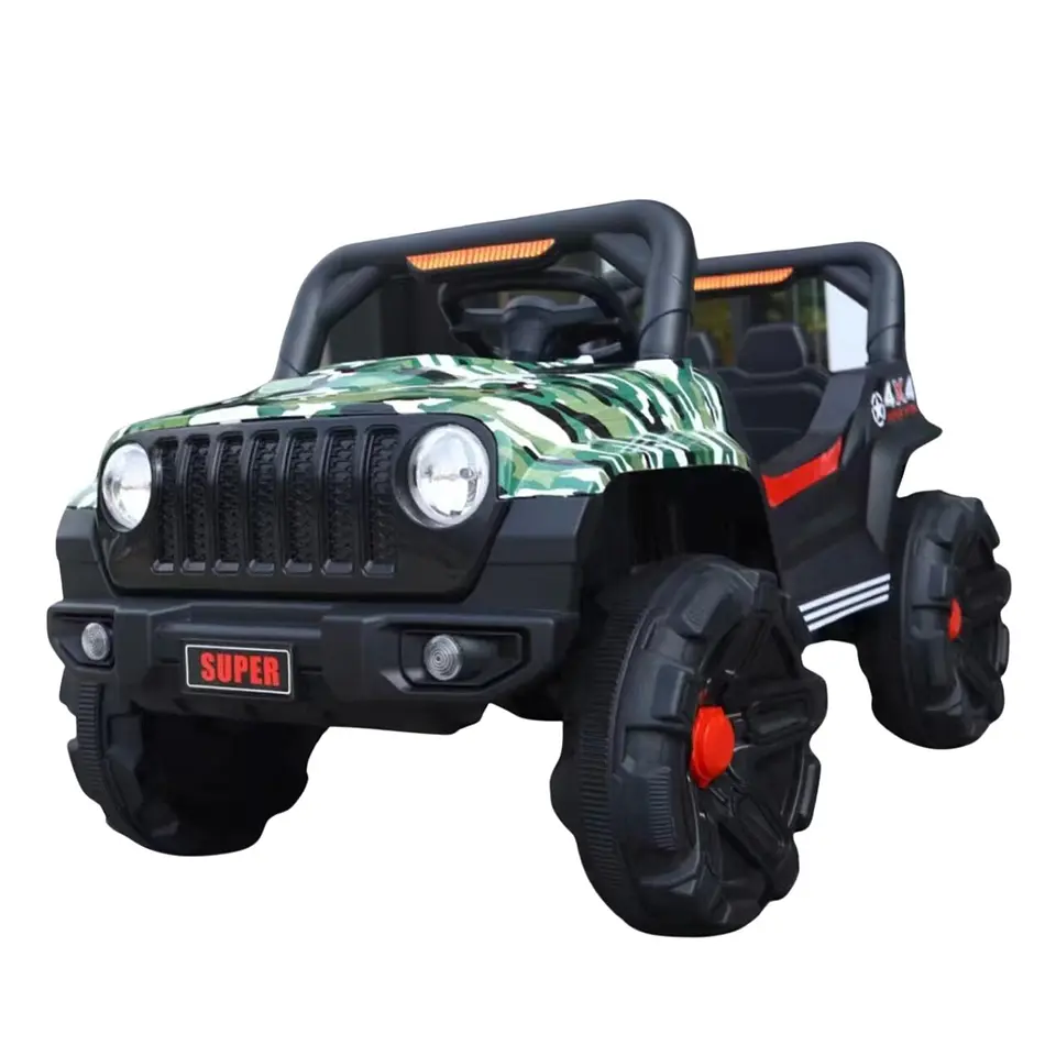 Auto Batería Jeep Eléctrico Infantil 12V Control Rover Verde  1