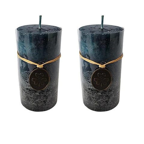 Cirio Vela Velon Alto 10cm. Dos Unidades Aromaticos Azul