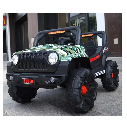 Auto Batería Jeep Eléctrico Infantil 12V Control Rover Verde 