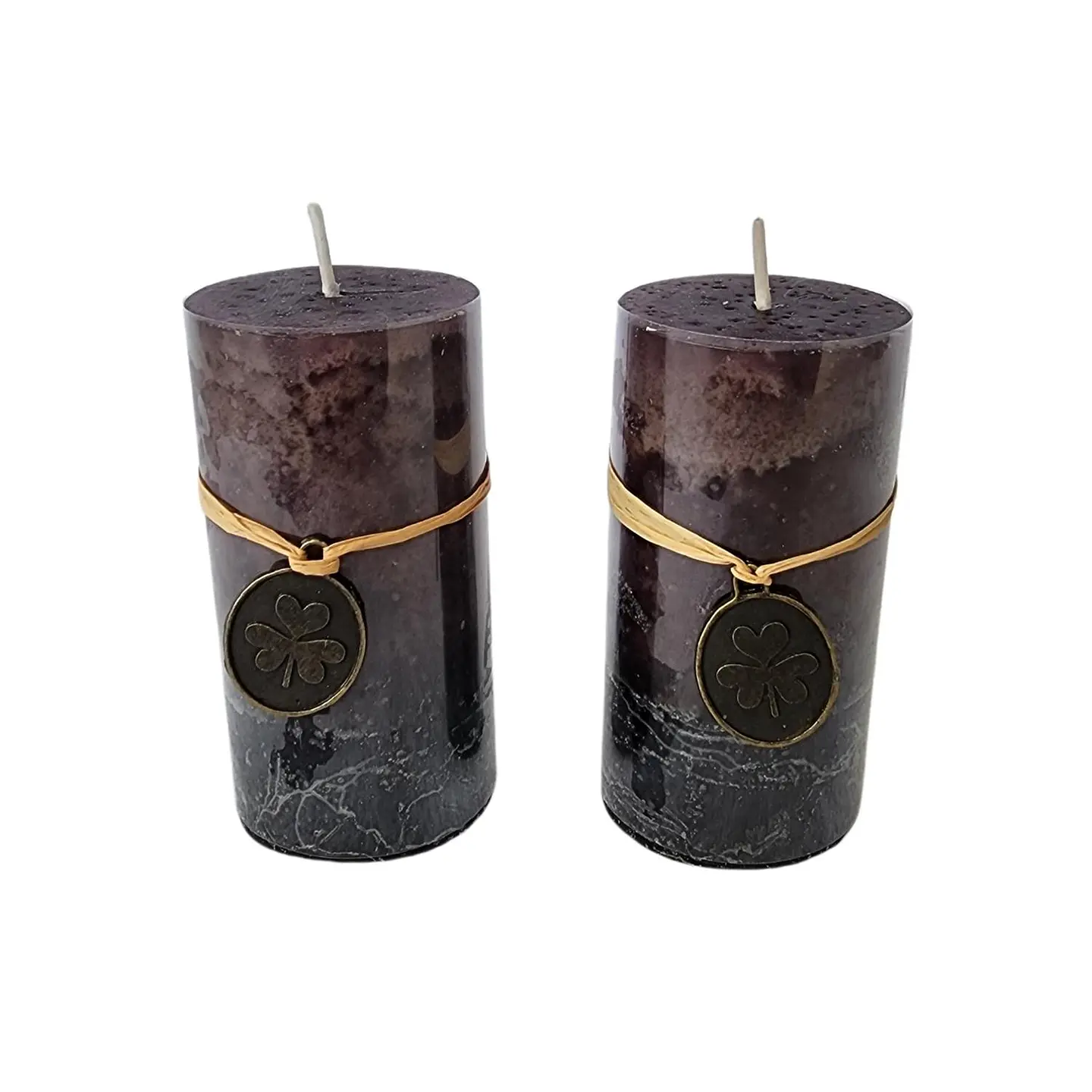 Cirio Vela Velon Alto 10cm. Dos Unidades Aromaticos Negro 1